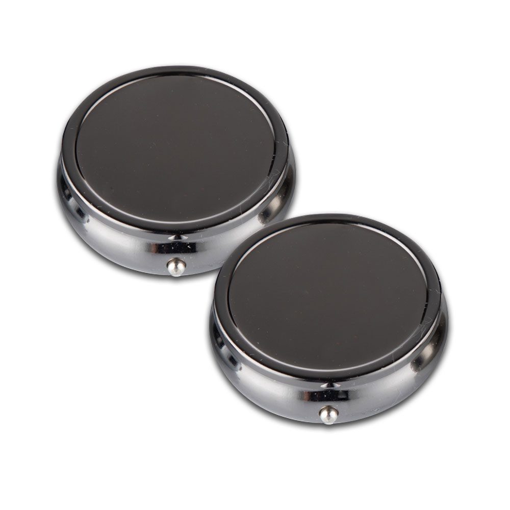 Coumo Попільнички 2x Taschenaschenbecher, Metall, Mini Ascher, Reise Handtasche