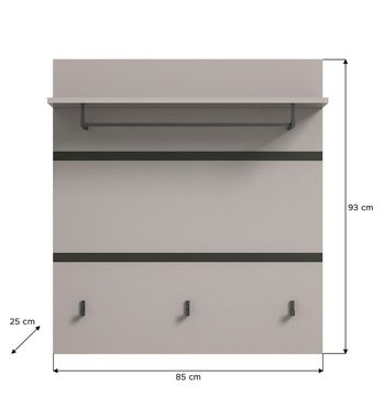 INOSIGN Garderobenpaneel Skygge (1 St), Garderobe, Garderobenmöbel, Paneel, Breite 85 cm