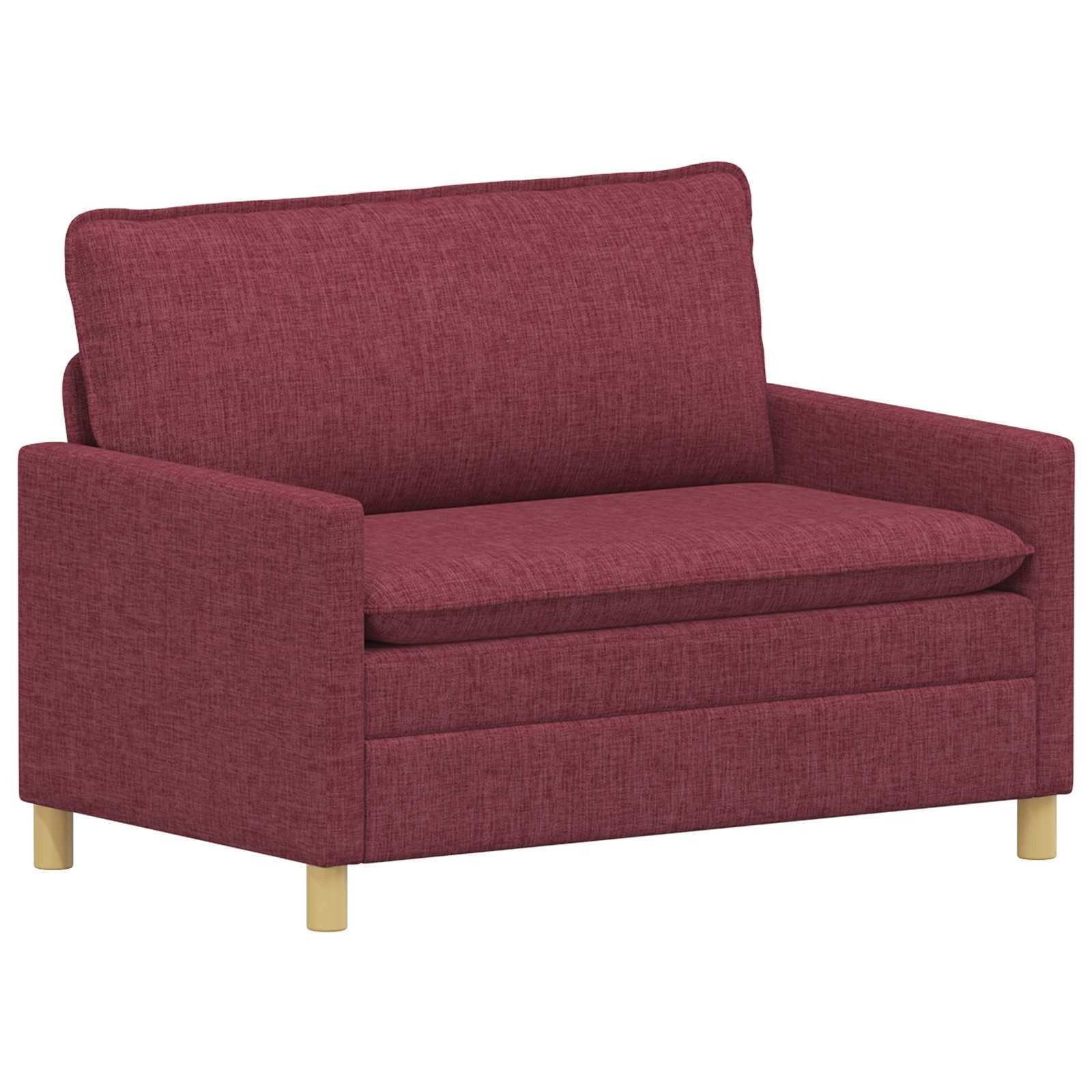 vidaXL Sofa Sofa Weinrot 126 x 81 x 87,5 cm Stoff, 1 Teile