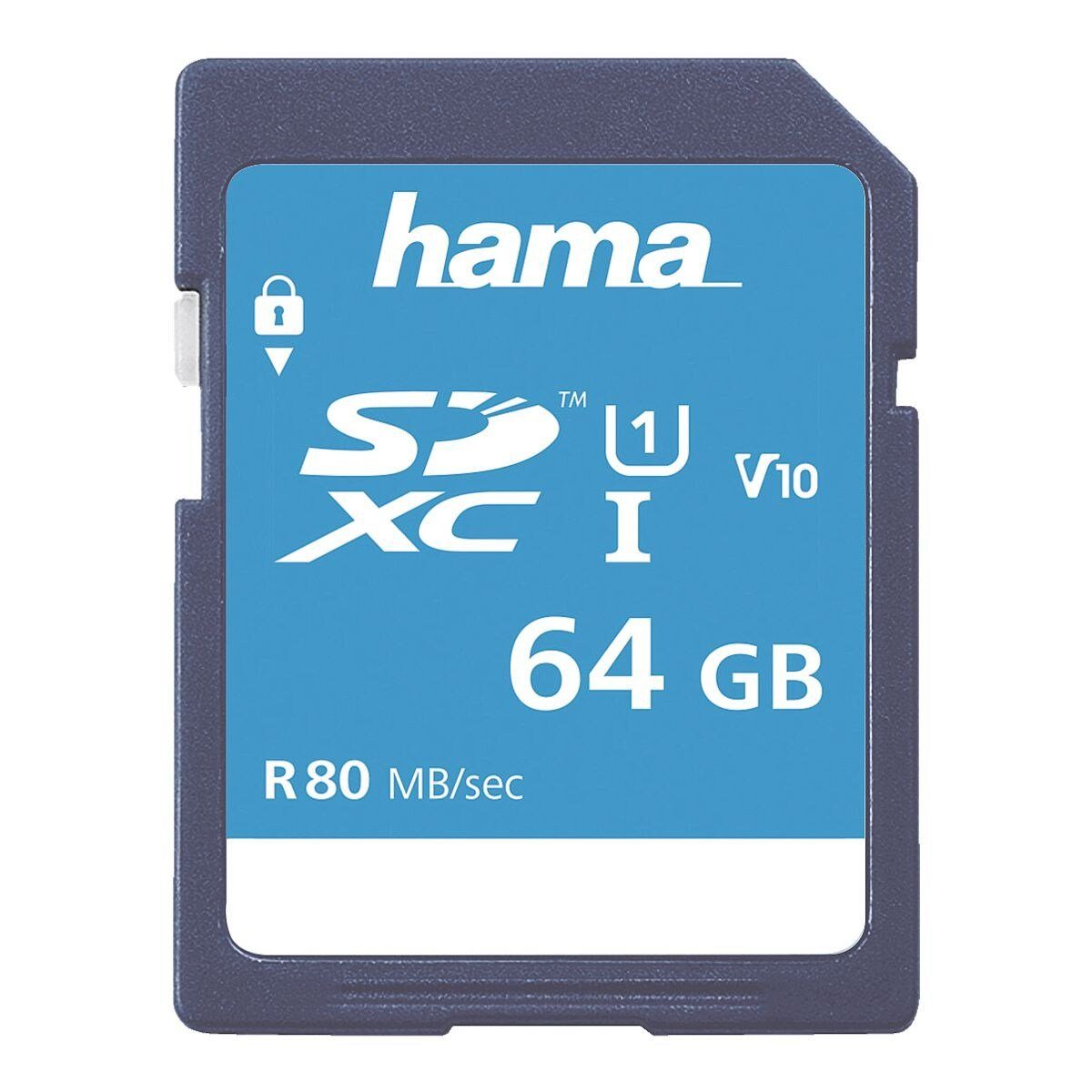 Hama Class 10 UHS-I Speicherkarte (64 GB, 80, für Full-HD- und 3D-Videos geeignet)