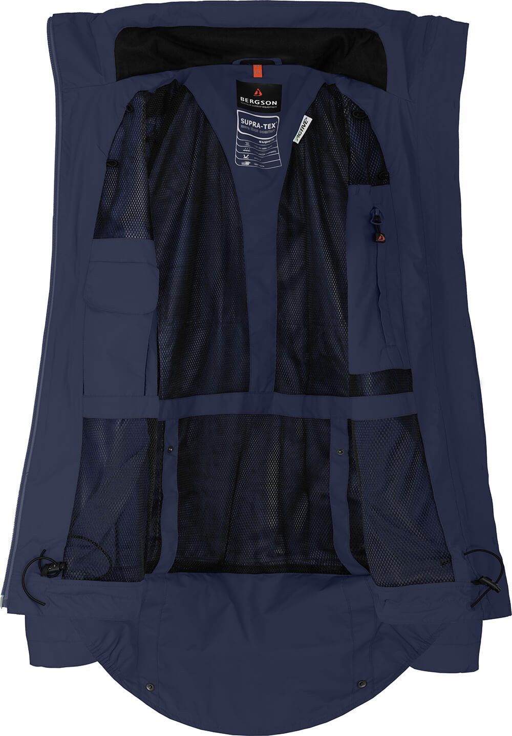 Bergson Regenjacke VALDIVIA Damen Rad-Regenjacke, Netzfutter, 12000 mm Wassersäule, Normalgrößen – Bild 5 von 5