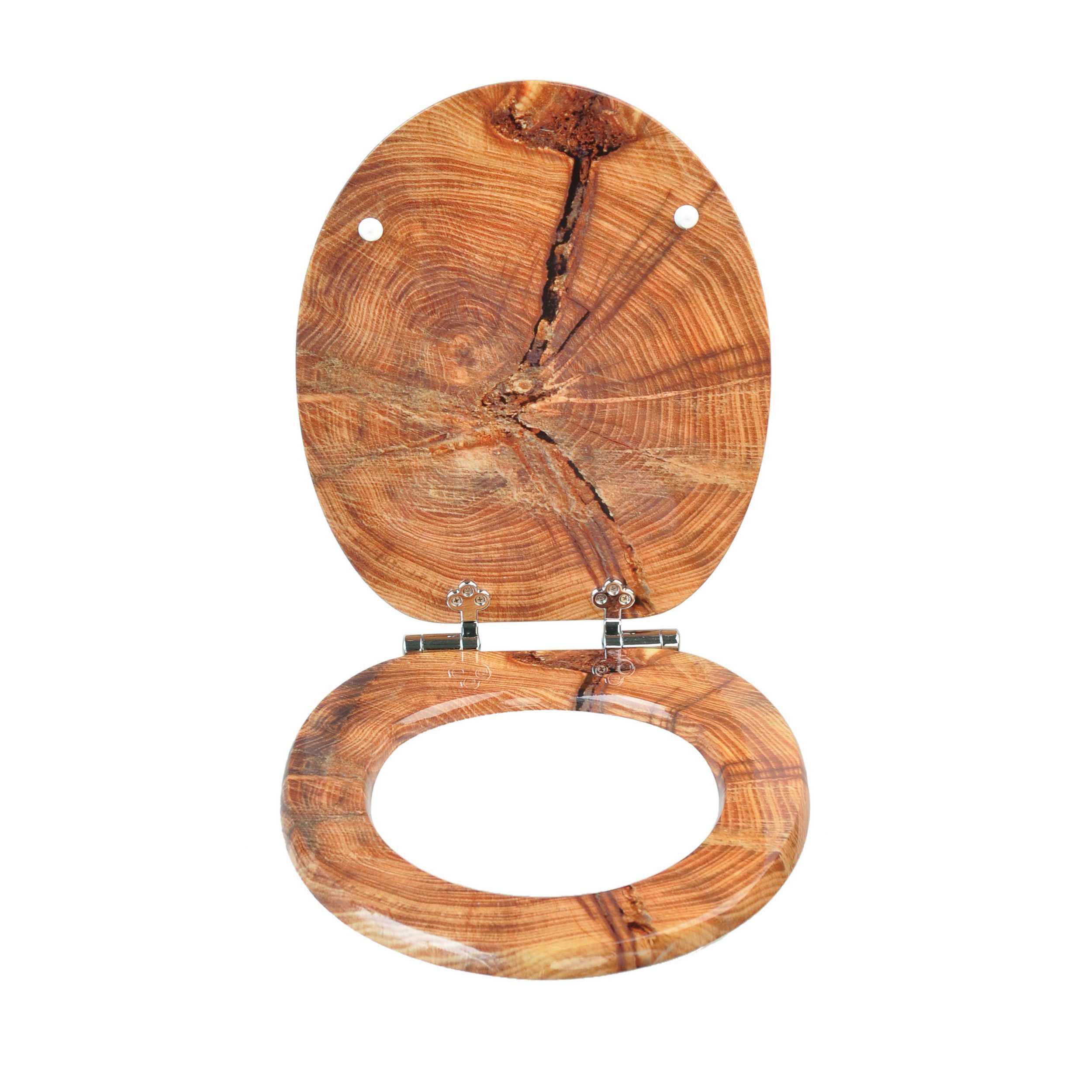 Elegear WC-Sitz Holz Toilettendeckel mit Doppelte günstig online kaufen