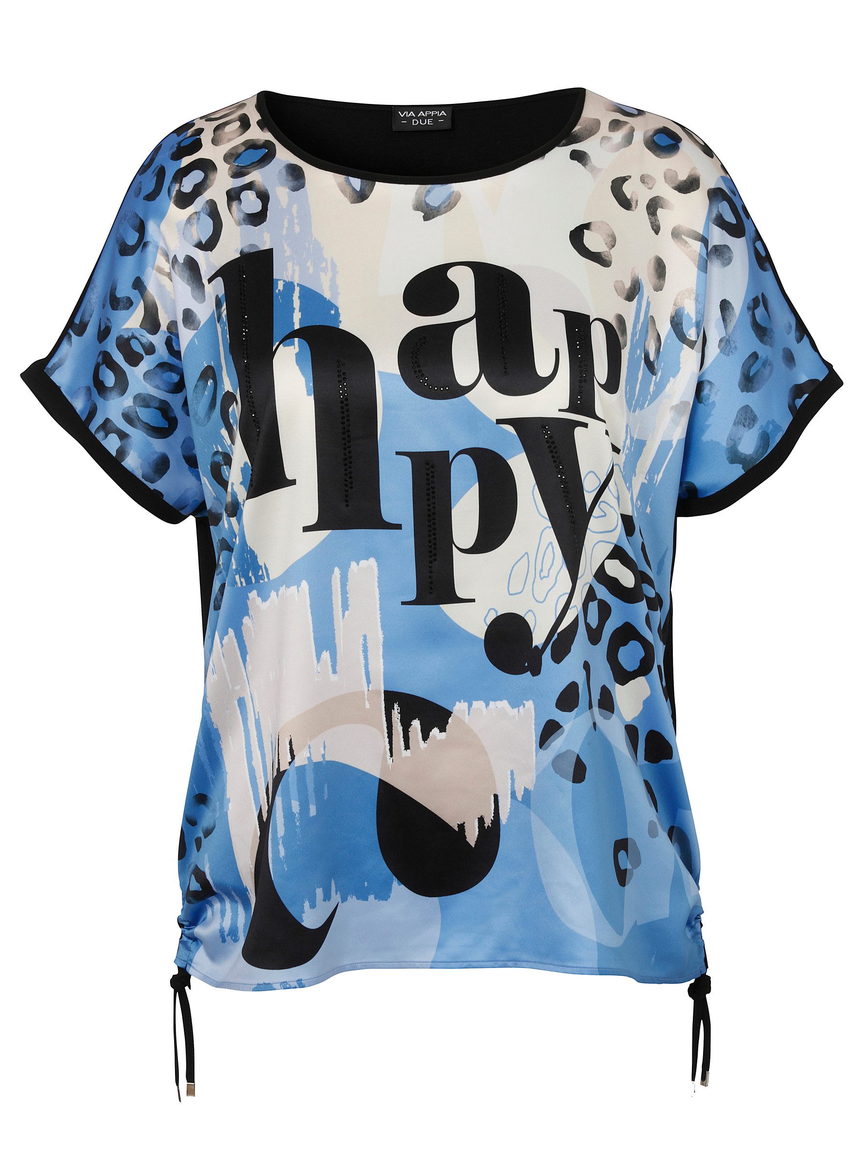 VIA APPIA Blusentop Bluse Rundhals ohne günstig online kaufen