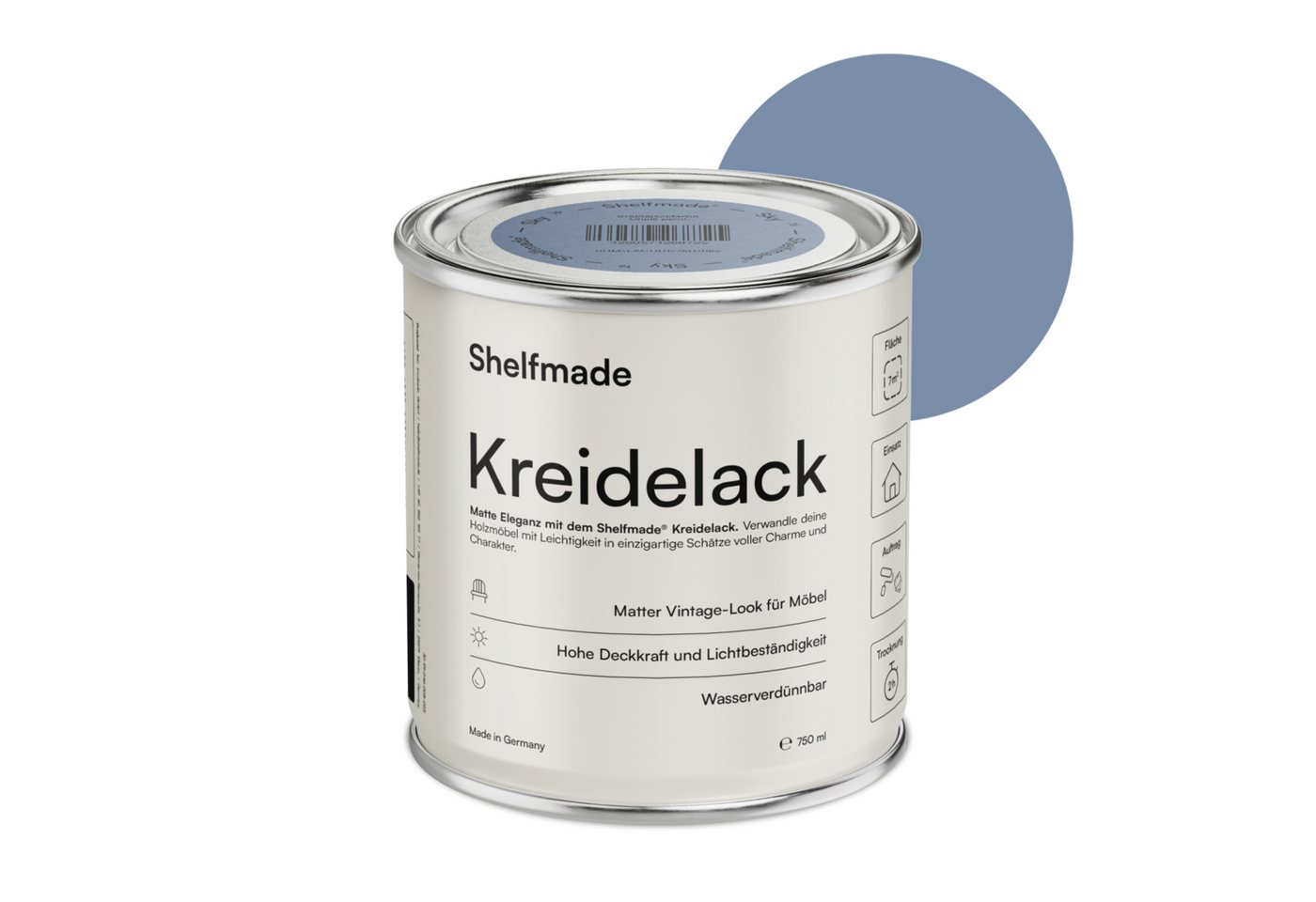 shelfmade Kreidefarbe Kreidefarbe Möbel Shabby Chic Holzlack DIY - Chalk Paint matter Look
