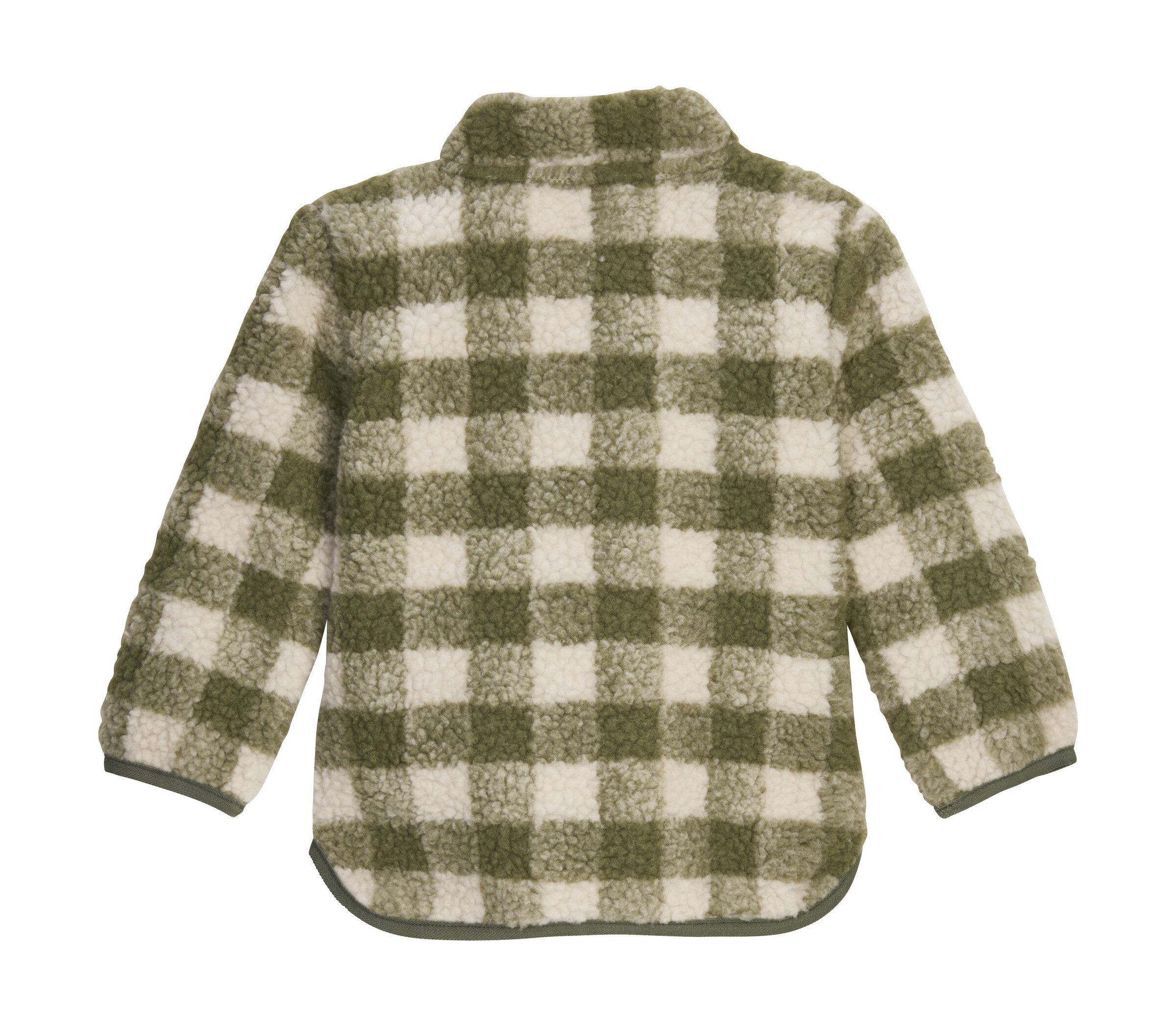 first instinct by killtec Fleecejacke FIOW 50 MNS FLC JCKT Sherpa Fleecejacke mit Karomuster, Kinnschutz und Namensetikett