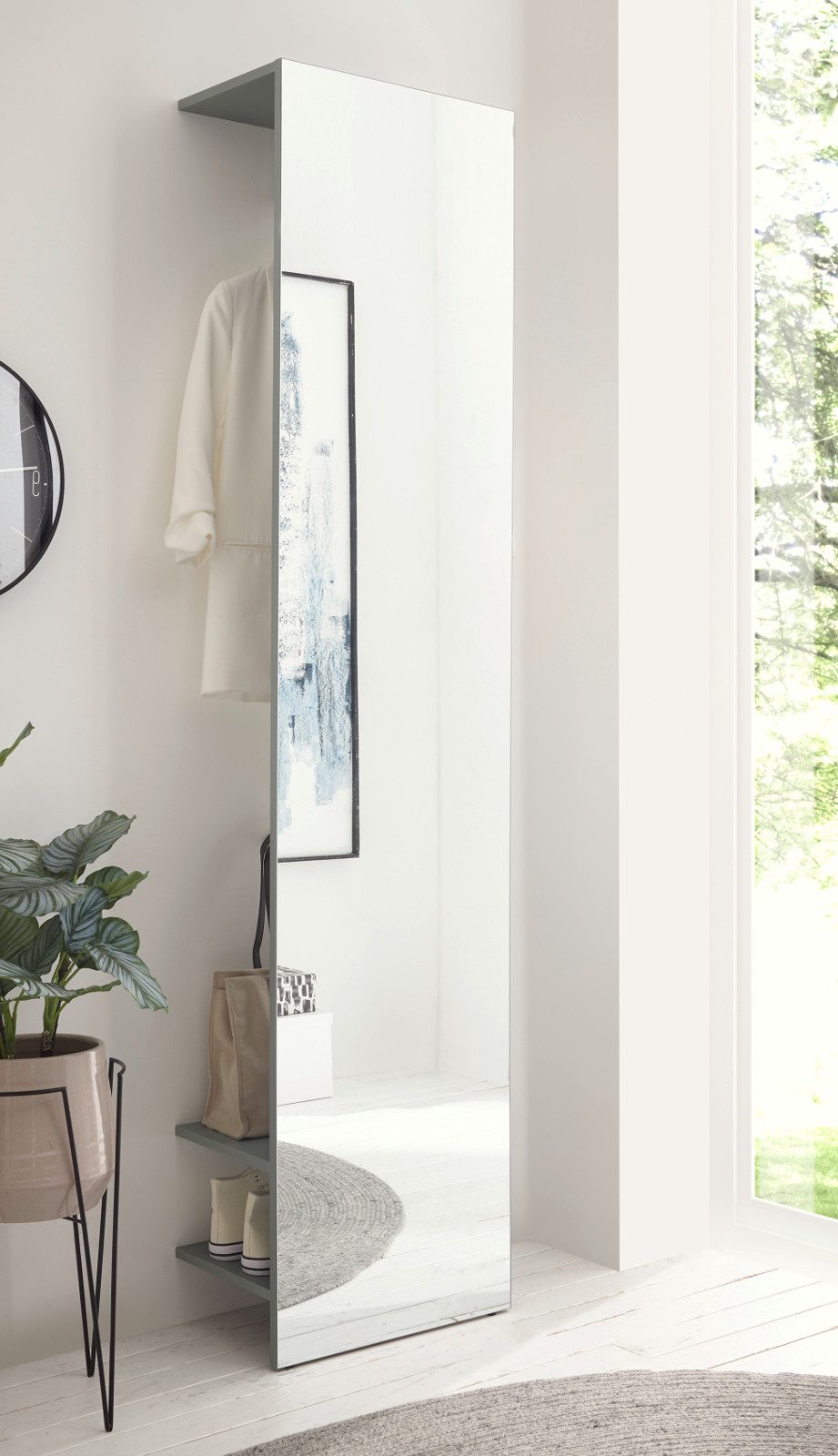 Furn.Design Kompaktgarderobe Center (Flurgarderobe in Salbei günstig online kaufen