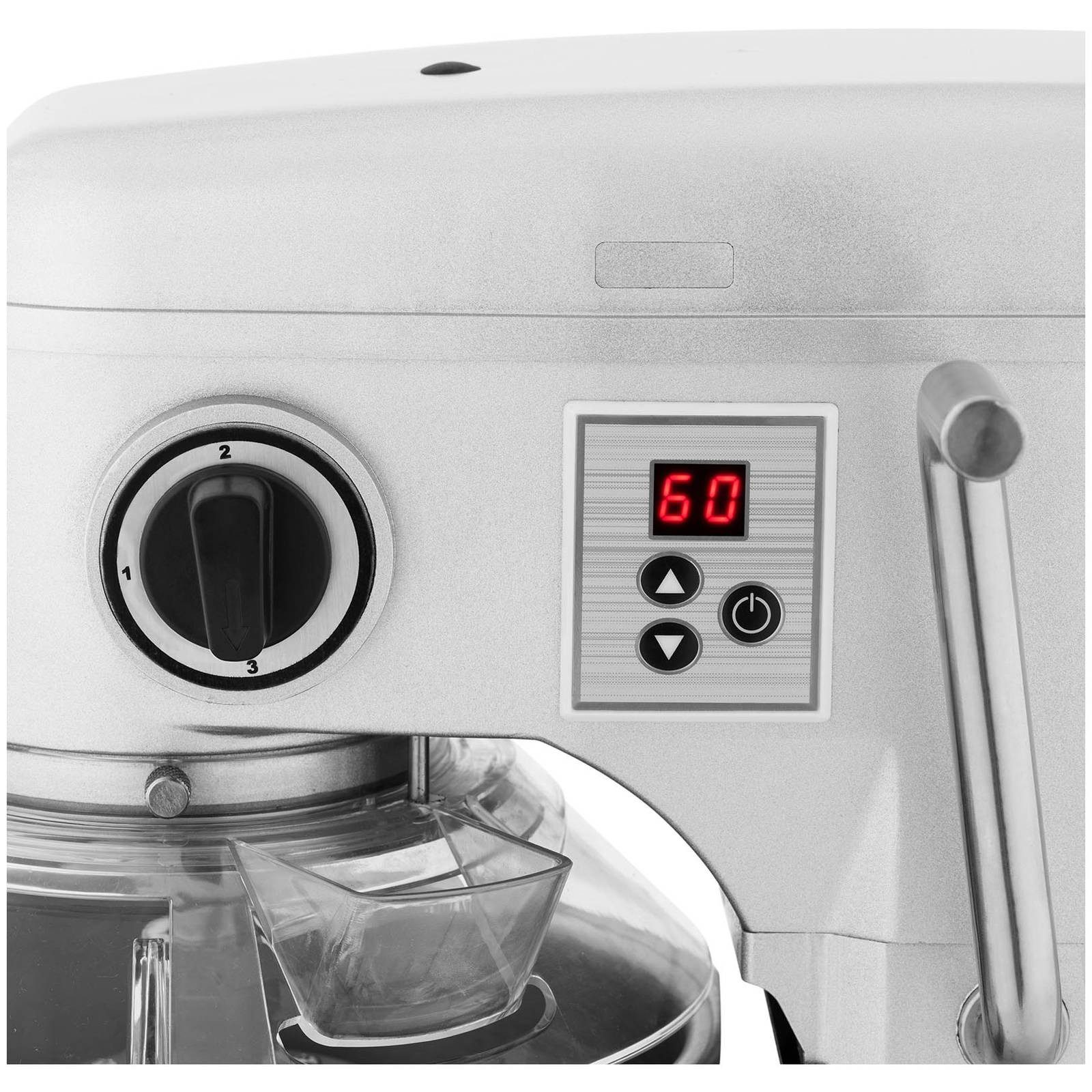 Royal Catering Küchenmaschine RCPM-10,1B, 650 W, 10 l Schüssel, Teigknetmaschine 10 l Planetenrührwerk 650 W Planetenrührmaschine