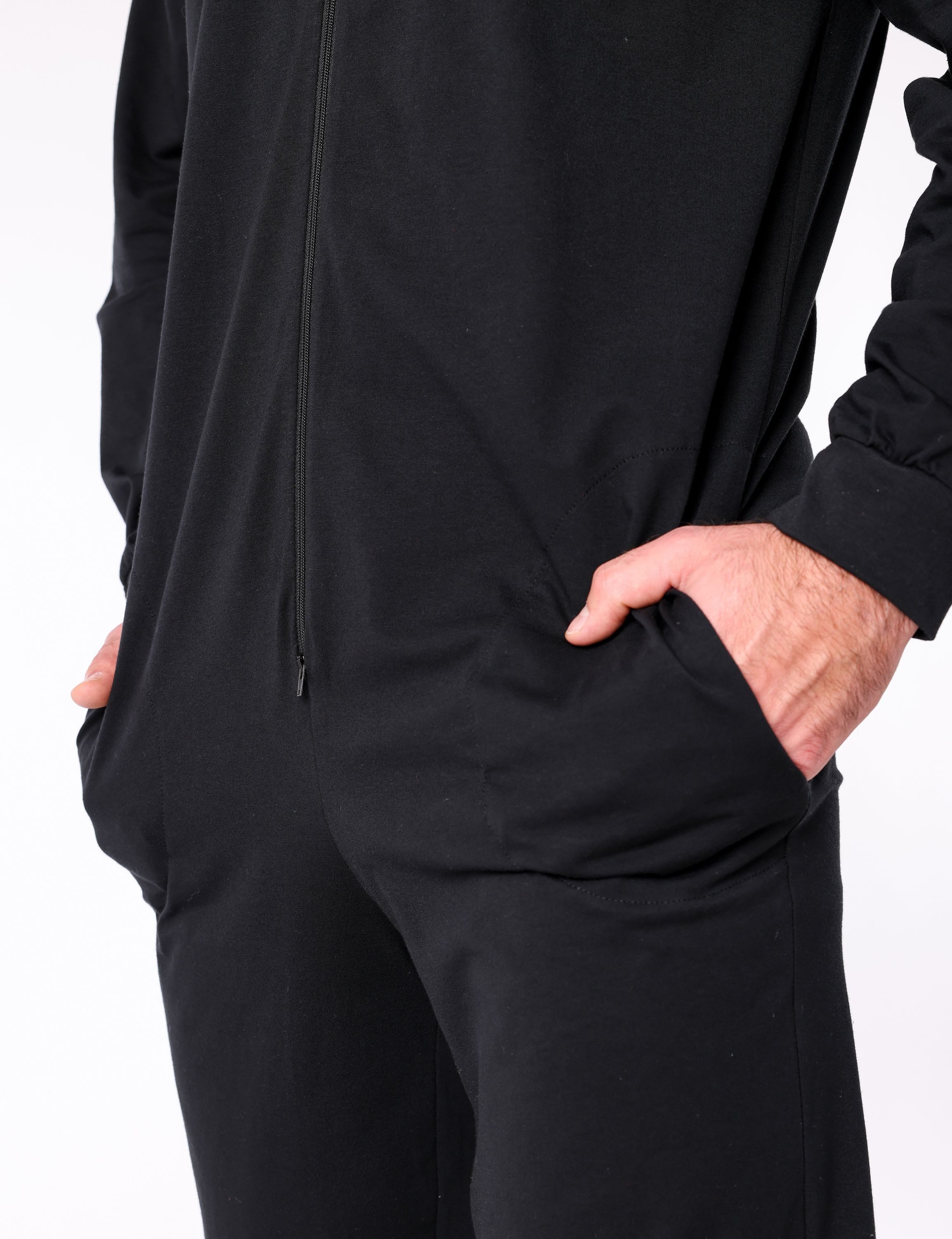 Ladeheid Schlafanzug Herren Schlafoverall Jumpsuit mit Kapuze LA40-235 Karnevalskostüm ohne