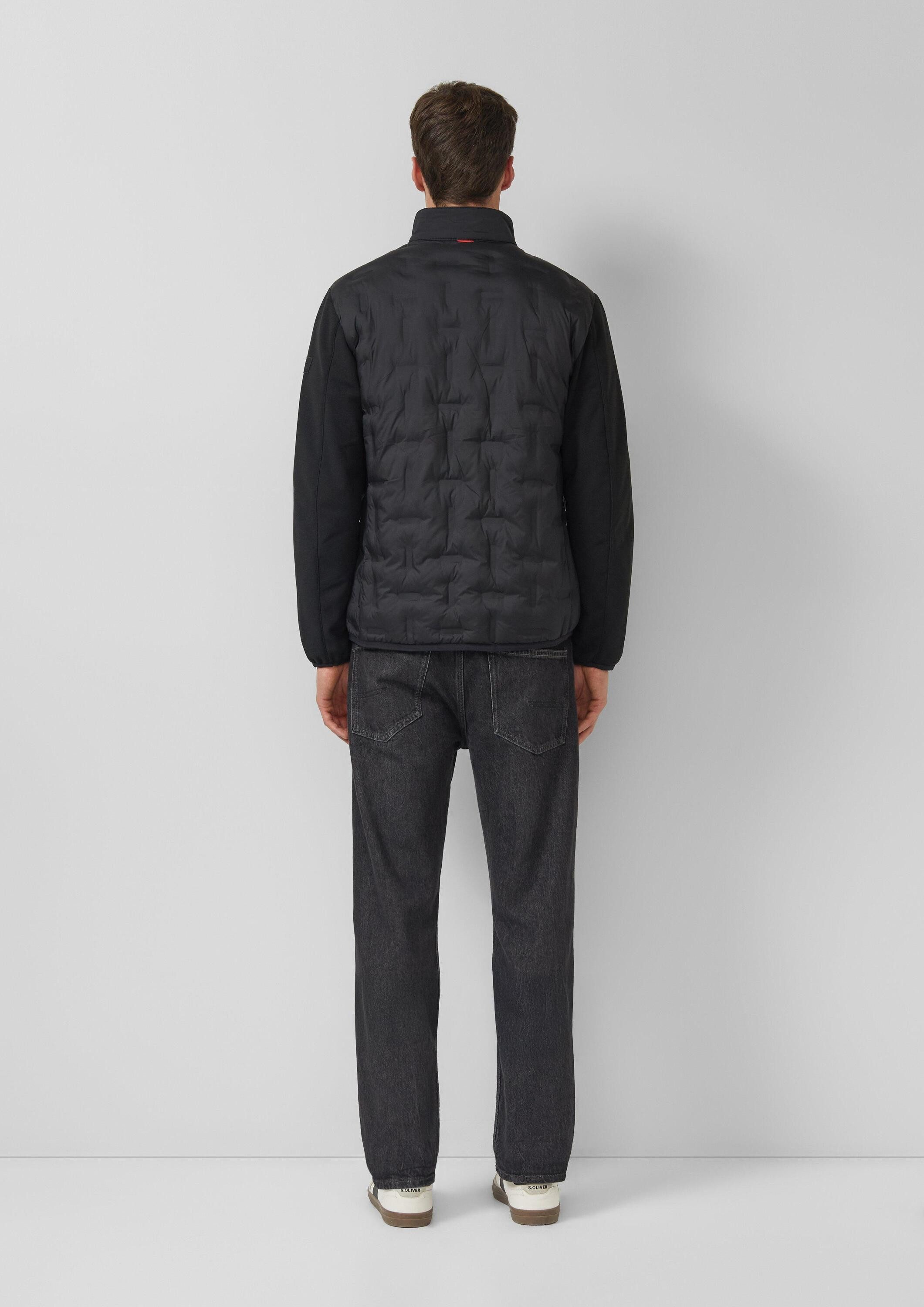 s.Oliver Funktionsjacke Outdoor-Jacke Leicht wattierte Jacke im Fabricmix mit sportiven Details