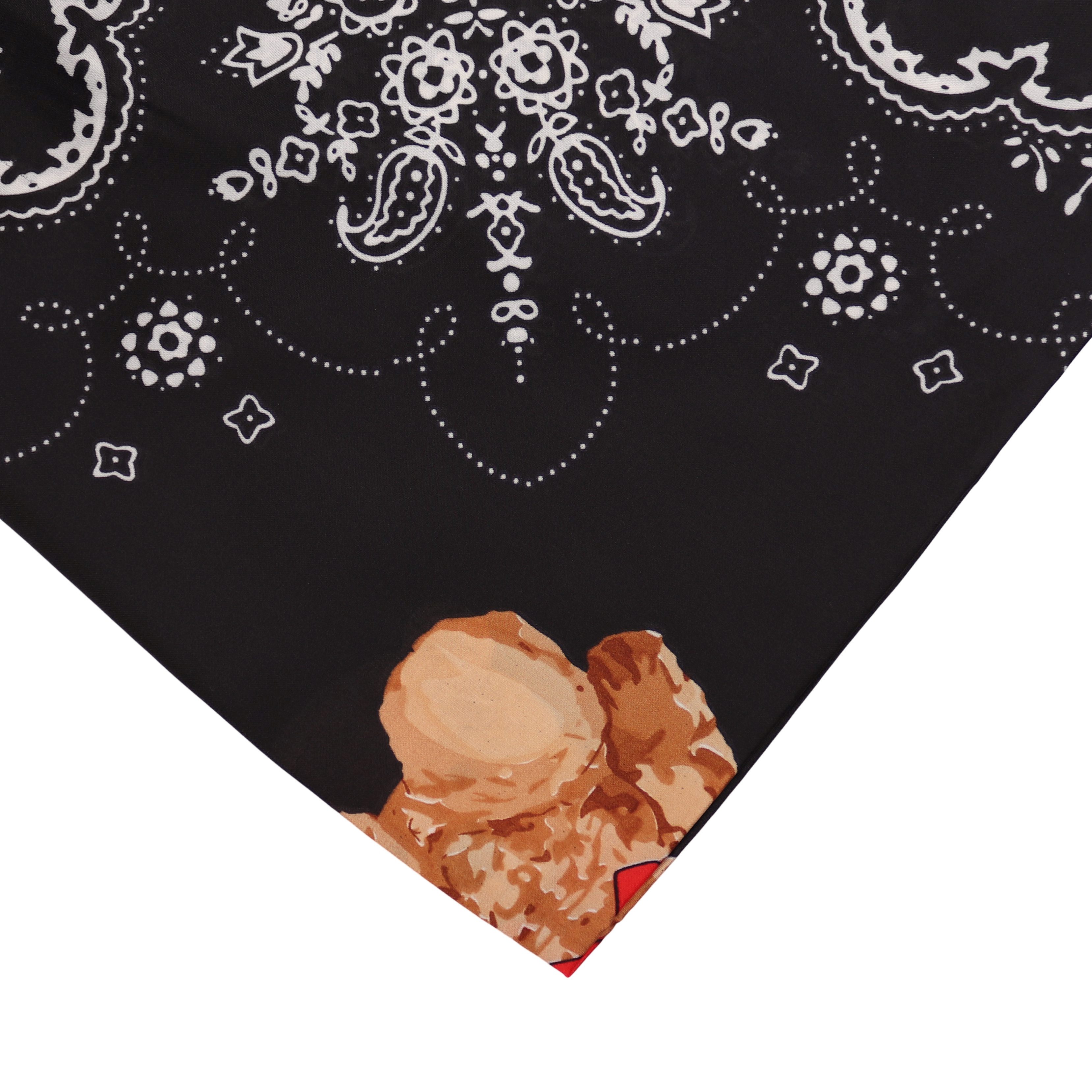 MIRROSI Nickituch Vierecktuch ca. 70x70cm wunderschöne Mustern, Damen Halstuch ideal für Frühling, Sommer oder Herbst