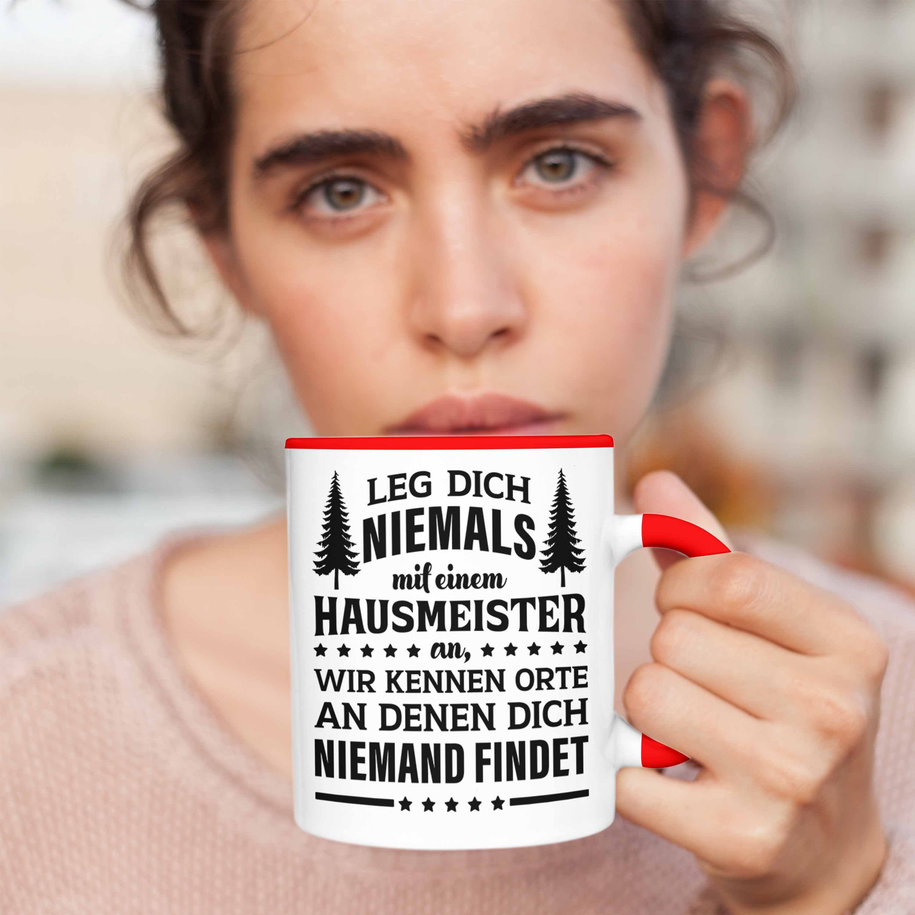 Tasse Haustechniker Sprüche Trendation Rot Geschenke Tasse Hausmeister Trendation - Lustige Lustig Spruch