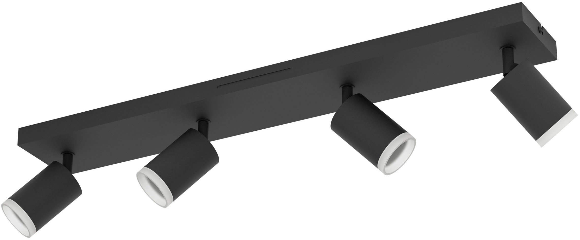 EGLO Deckenleuchte MELITELLO-Z Spotlampe - Alu, Stahl - LED - 4X3,7W - IP20, CCT - über Fernbedienung, Dimmfunktion, Farbwechsel, Memoryfunktion, Nachtlichtfunktion, RGB, Weckerfunktion, dimmbar über Fernbedienung, mehrere Helligkeitsstufen, LED fest integriert, Kaltweiß, Neutralweiß, RGB, Warmweiß, Wandleuchte, Wandspot, schwenkbar, Strahler, L68 x B10,5 x H8 cm