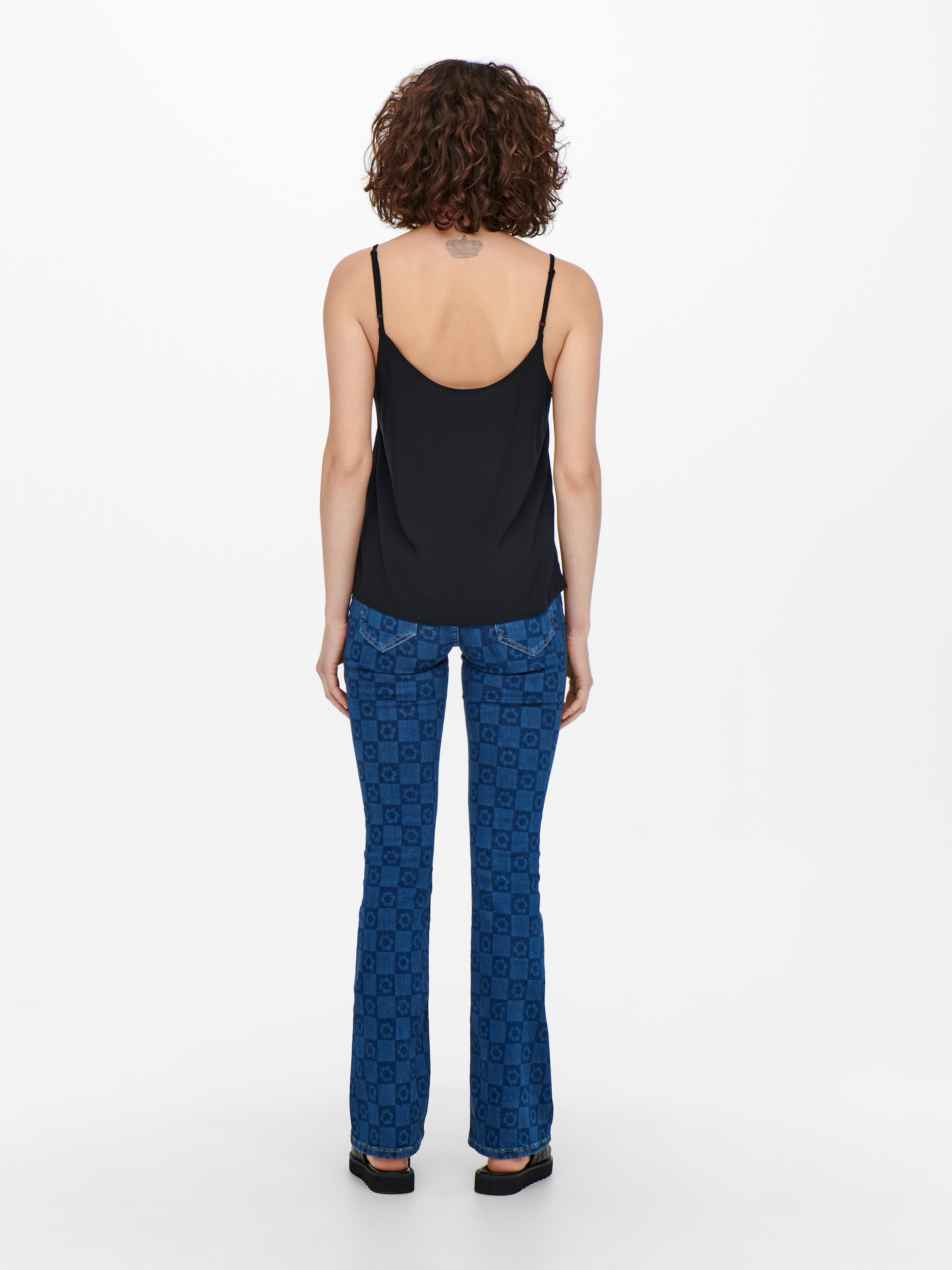 ONLY Trägertop ONLNELLY LIFE BUTTON SINGLET SOLID NOOS