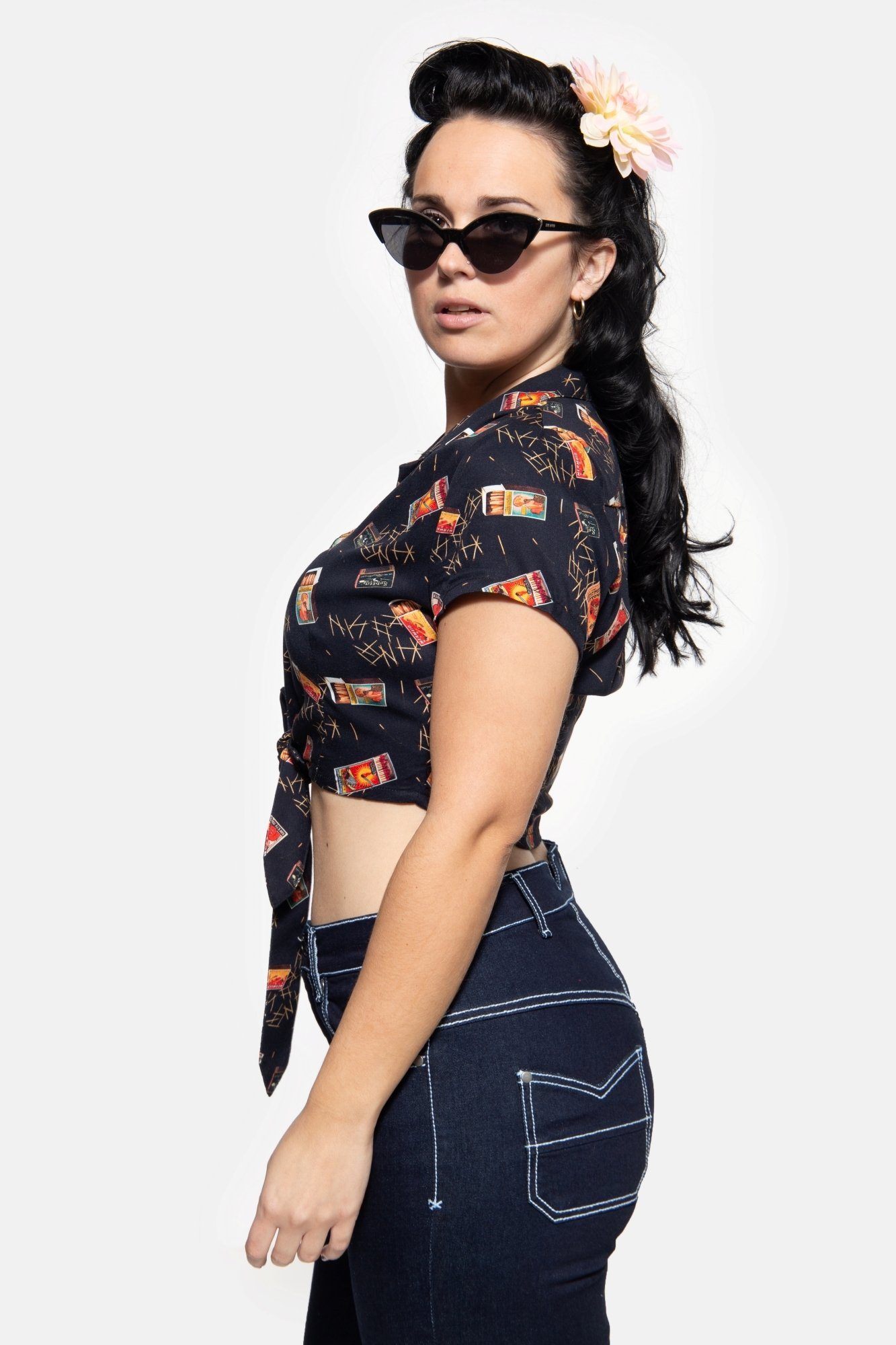 QueenKerosin Shirtbluse kurzarm günstig online kaufen