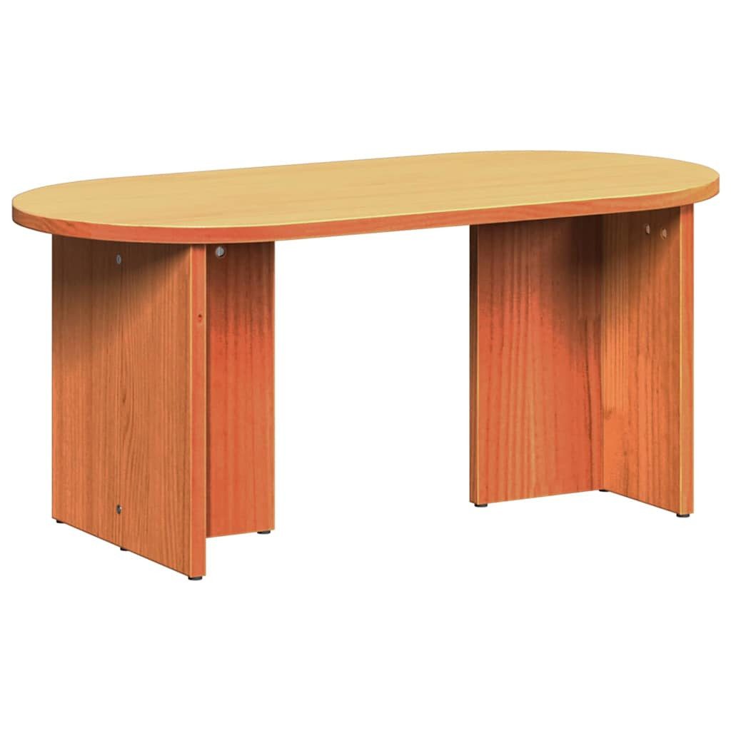 Couchtisch Couchtisch Wachsbraun 80 x 39,5 x 35 cm Massivholz Kiefer