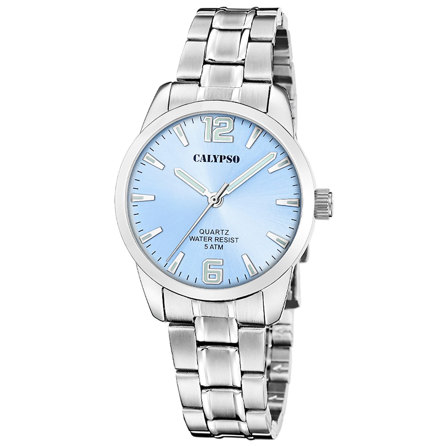 CALYPSO WATCHES Quarzuhr Quarz Stahl/Hellblau