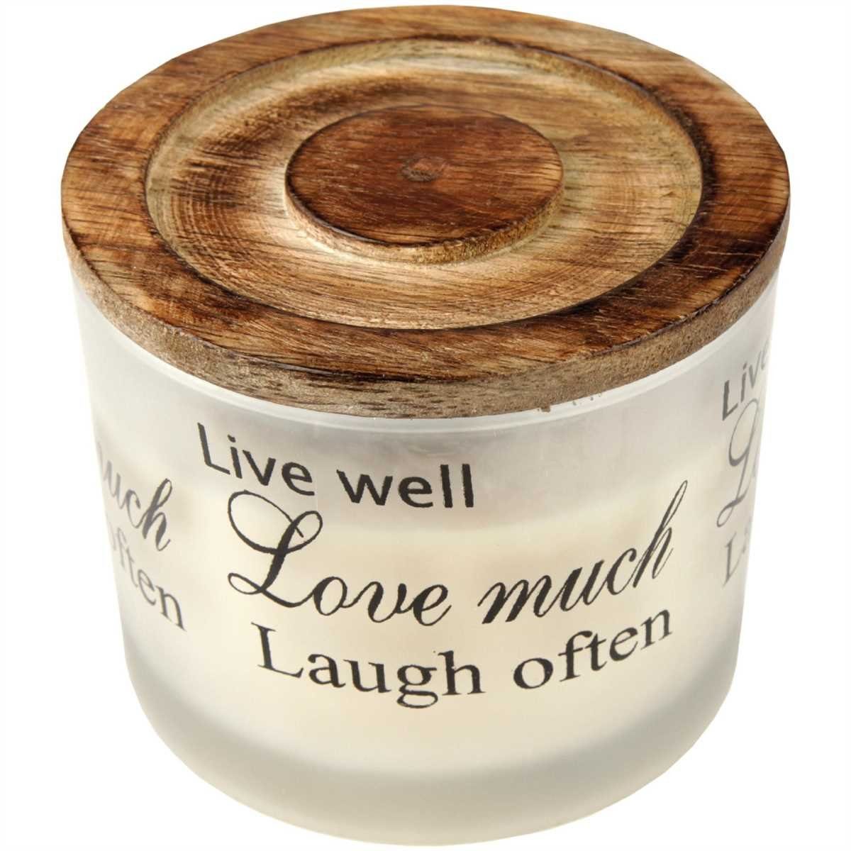 HS Candle Duftkerze (Dekokerze, 1-tlg), XXL Kerze "3 Docht" im Glas, Duftkerze "SPA" - ca. 36 Std. Brenndauer