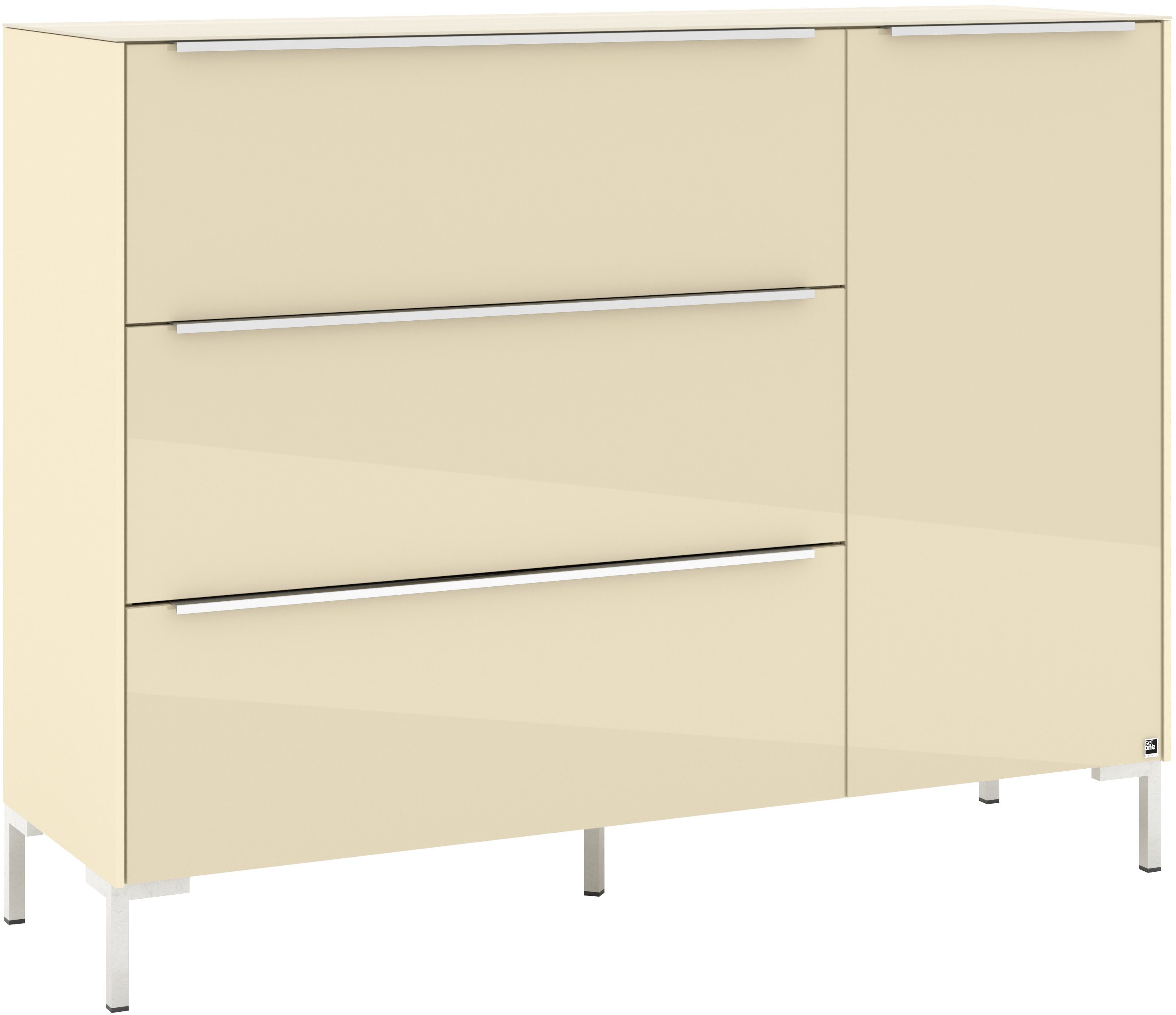 set one by Musterring Sideboard Reno (1 St), Mit Winkelfuß in diversen Farben, 108 cm Höhe & Farbauswahl