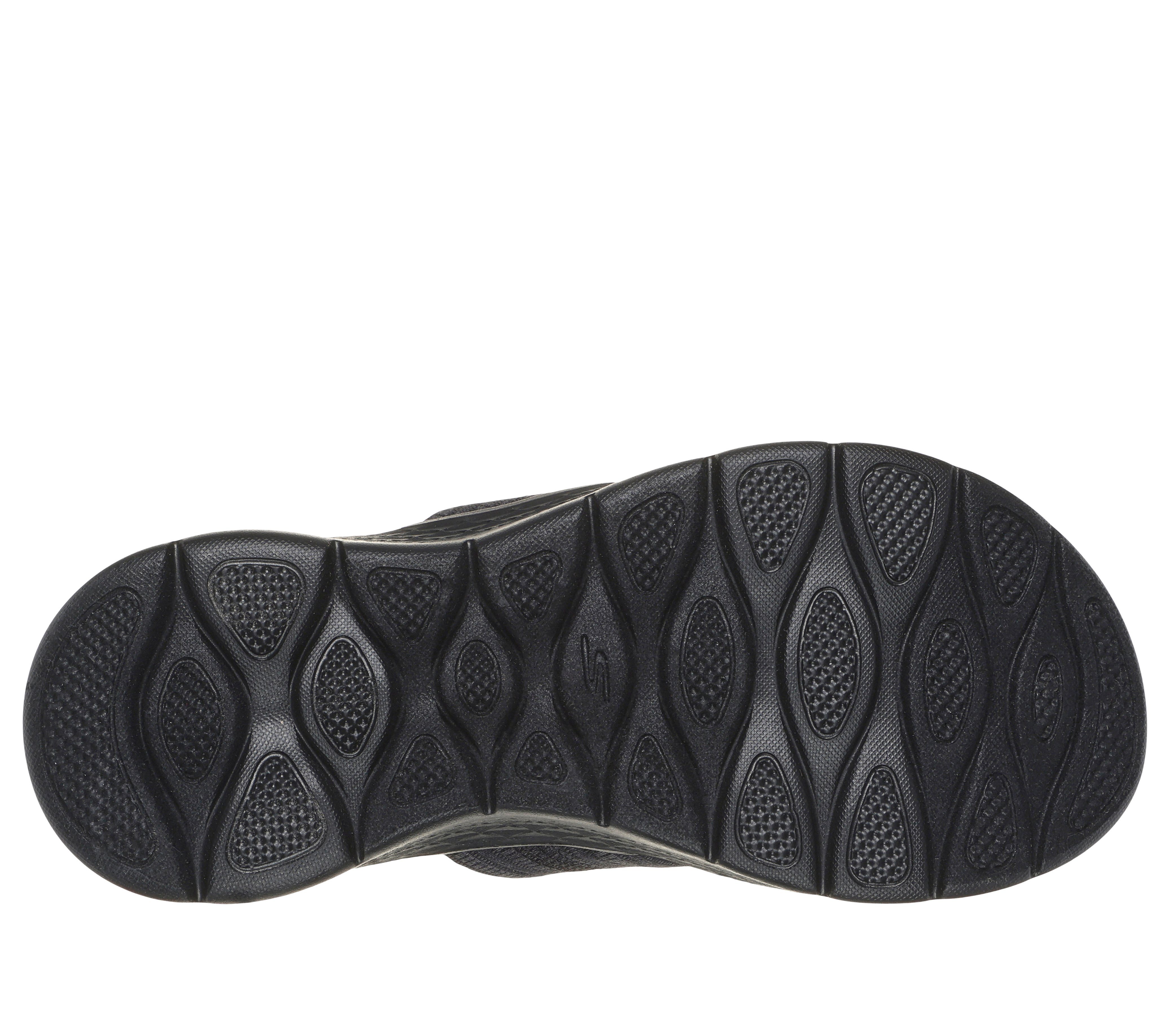 Skechers GO WALK FLEX SANDAL-BUTTERFLY BLISS Pantolette Keilabsatz, Sommerschuh, Schlappen mit Goga Mat Footbed