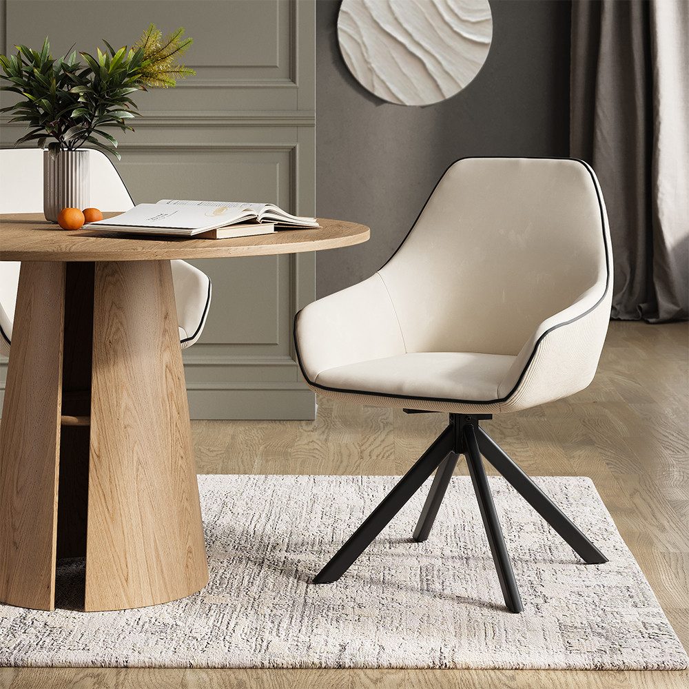 Vicco Esszimmerstuhl Eleganza, Beige, 60 x günstig online kaufen