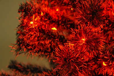 BURI Lichterkette 20er LED Lichterkette Rot Weihnachtsbeleuchtung Partylicht Lichtschlau