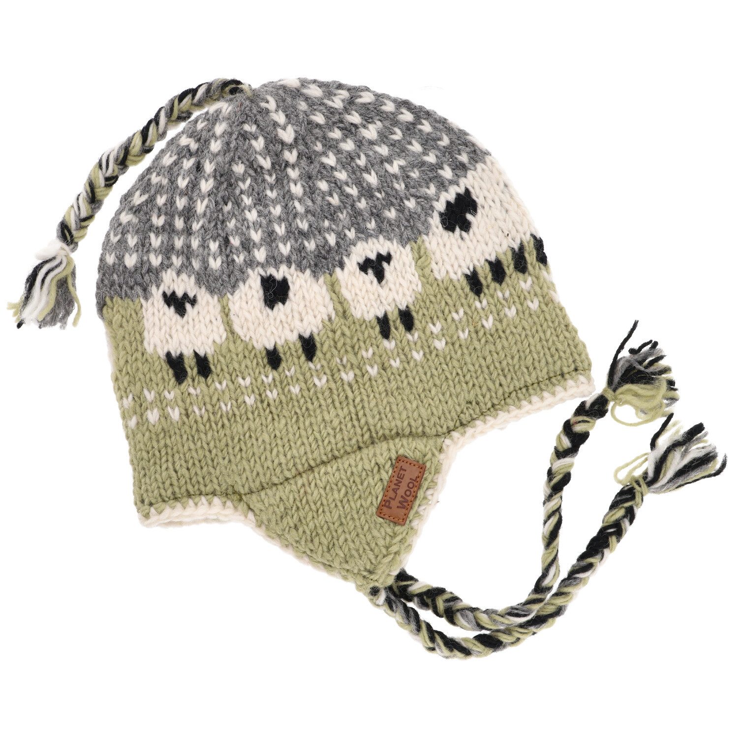 Guru-Shop Strickmütze Wollmütze mit Ohrenklappen, Norwegermütze,.. günstig online kaufen