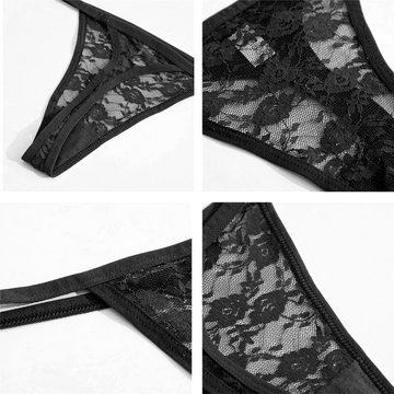 Lovolotti String-Ouvert »Sexy Unterhose String Tanga Slip LO-L16« Damen transparente String Panty Nachtwäsche Reizwäsche Sexy Unterwäsche Durchsichtig