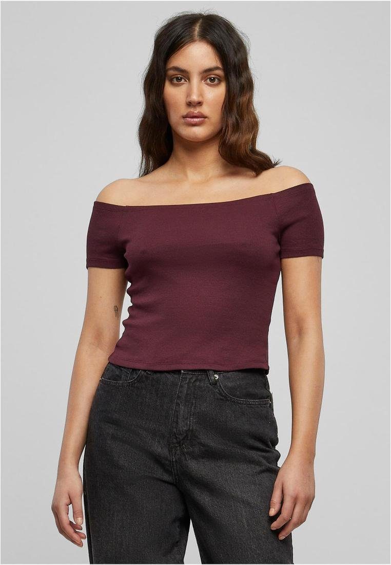URBAN CLASSICS Rundhalsshirt Damen Off Shoulder günstig online kaufen