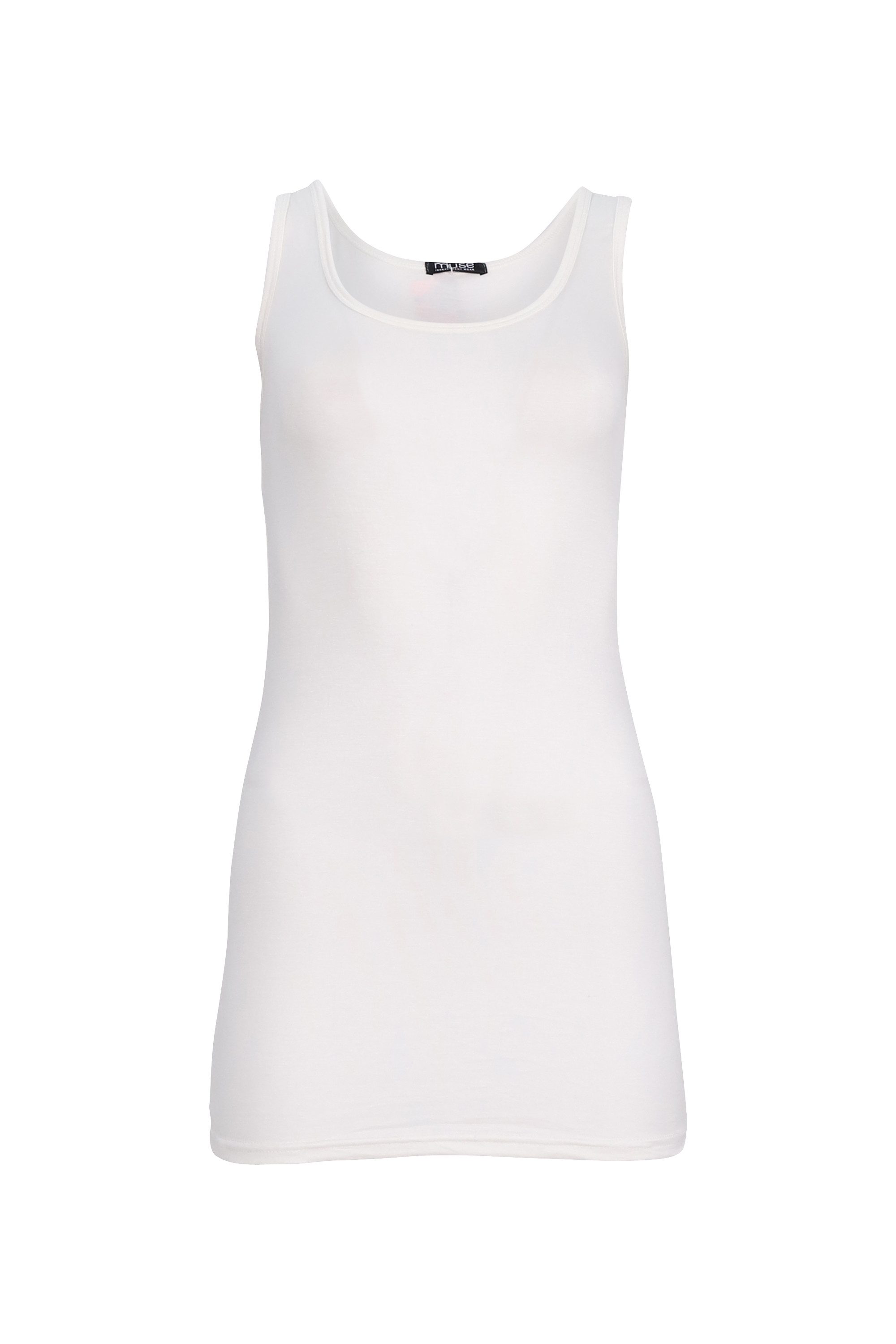 Muse Longtop Extra langes Trägertop Skinny Fit 9002