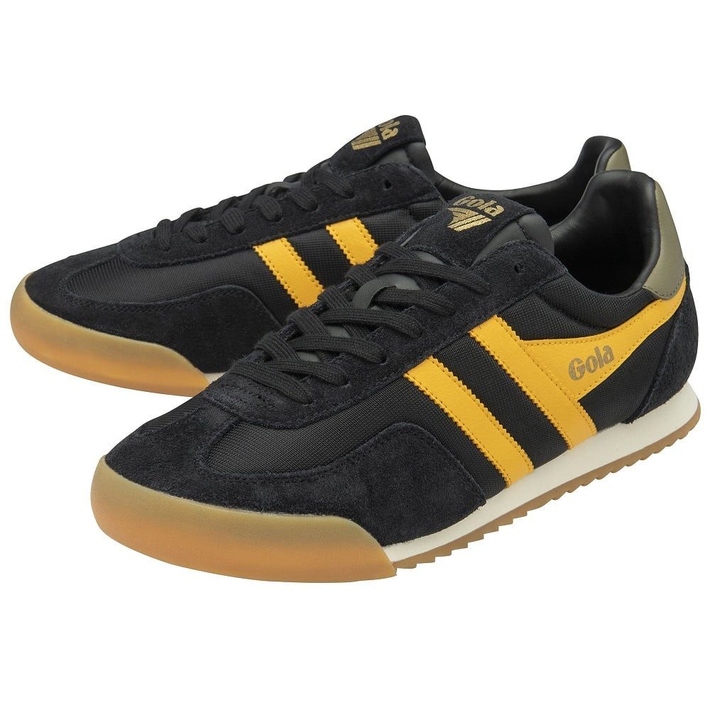 Gola Europa 2025 schwarz/sonnengelb/khakigrün Herren Sneaker