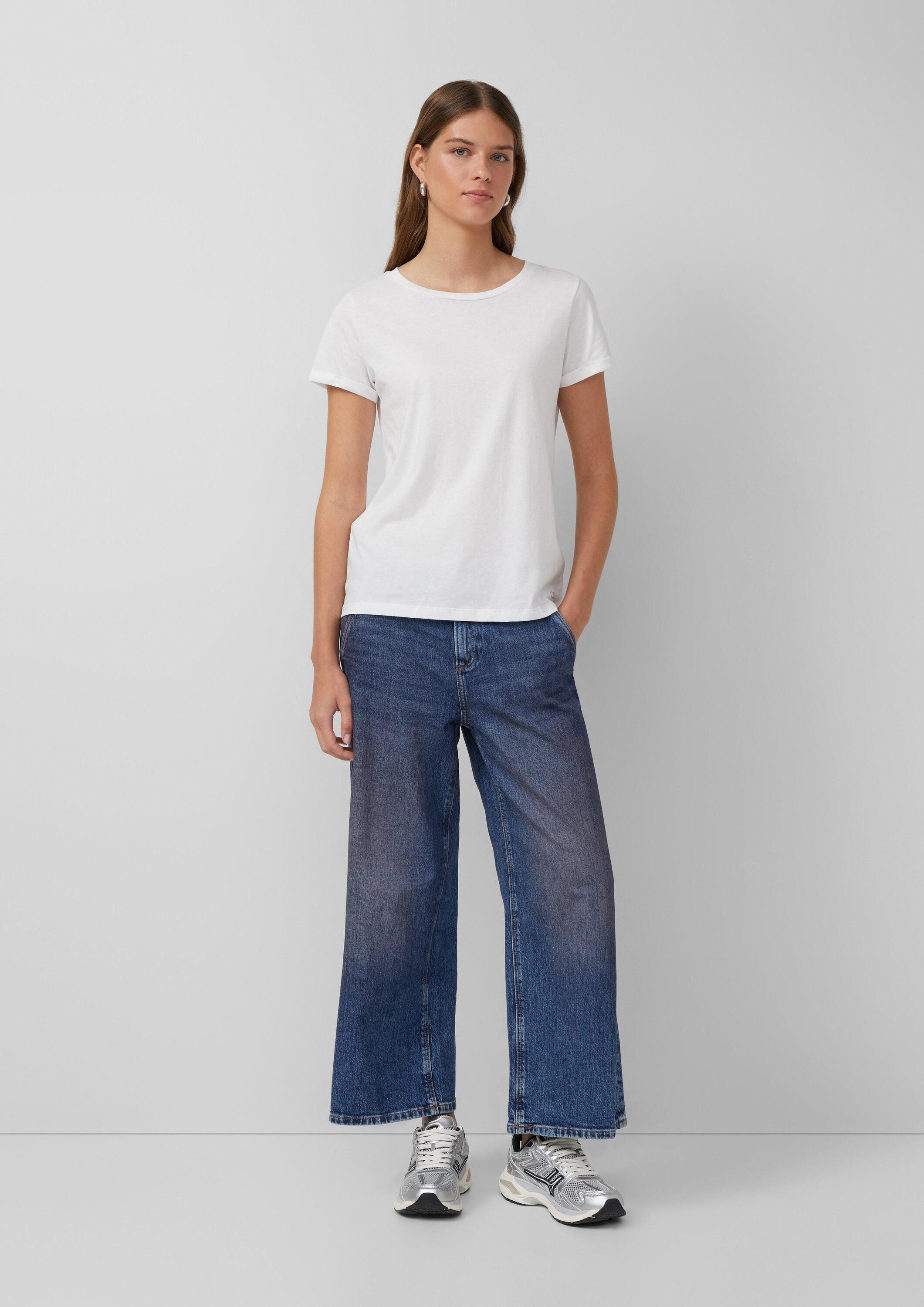 QS Weite Jeans Jeans-Hose CATIE Jeans-Culotte Catie / Slim Fit / Mid Rise günstig online kaufen