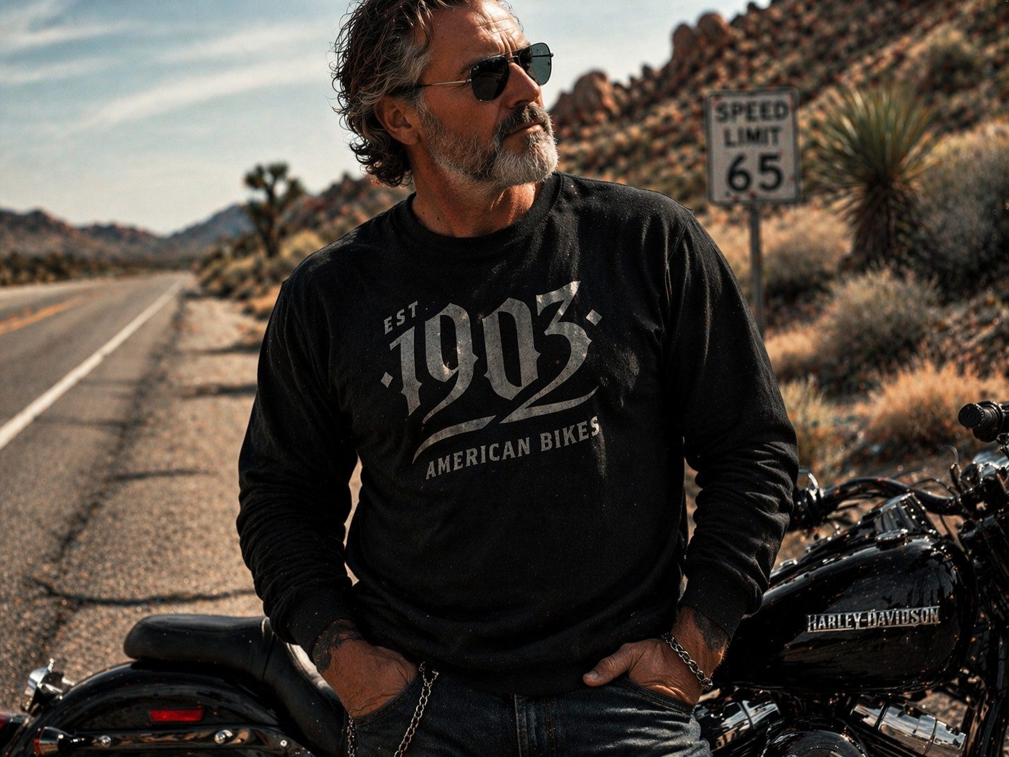 1903shop.de T-Shirt Langarm-Shirt Est. 1903