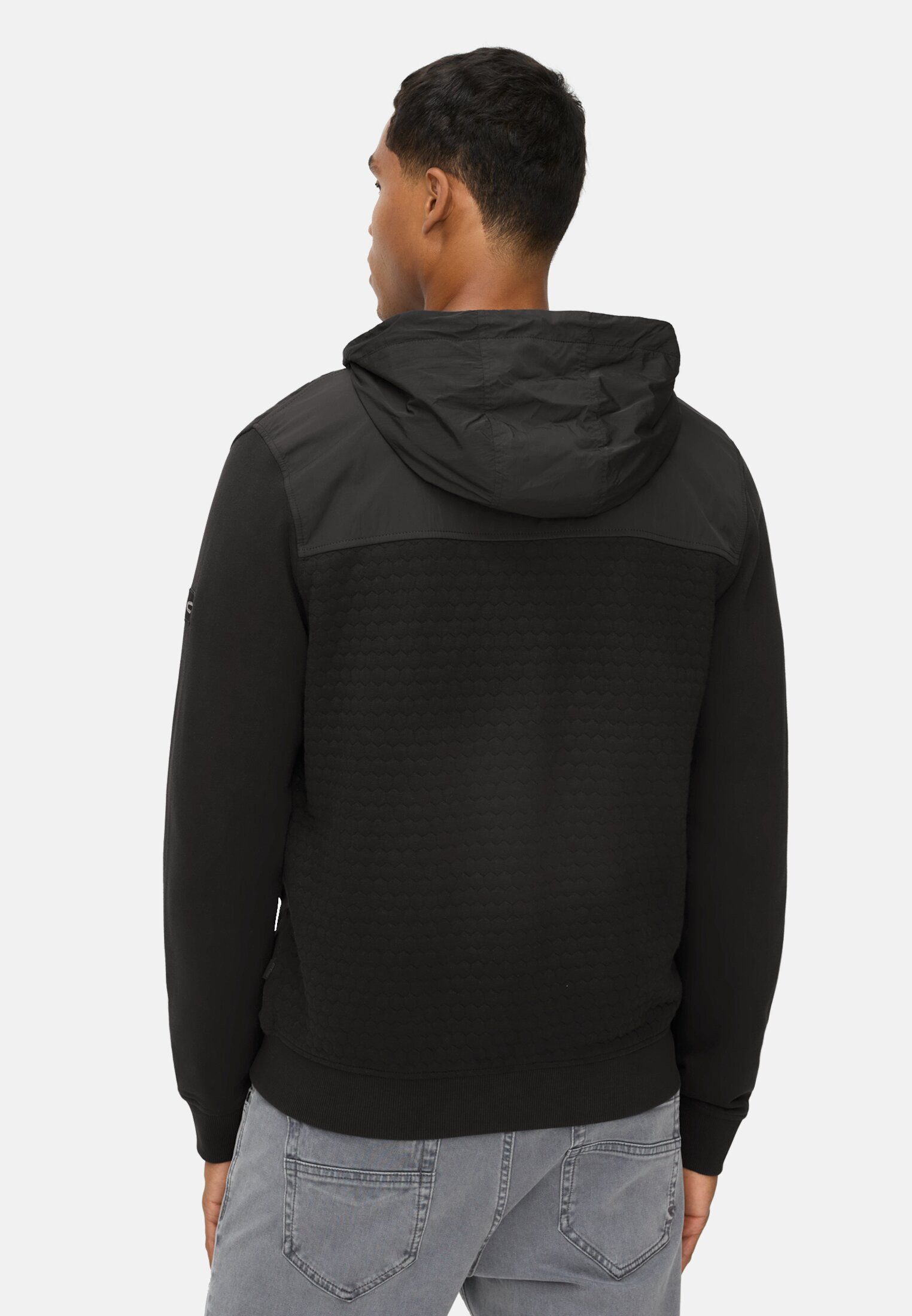 camel active Sweatjacke mit Kapuze Langarm