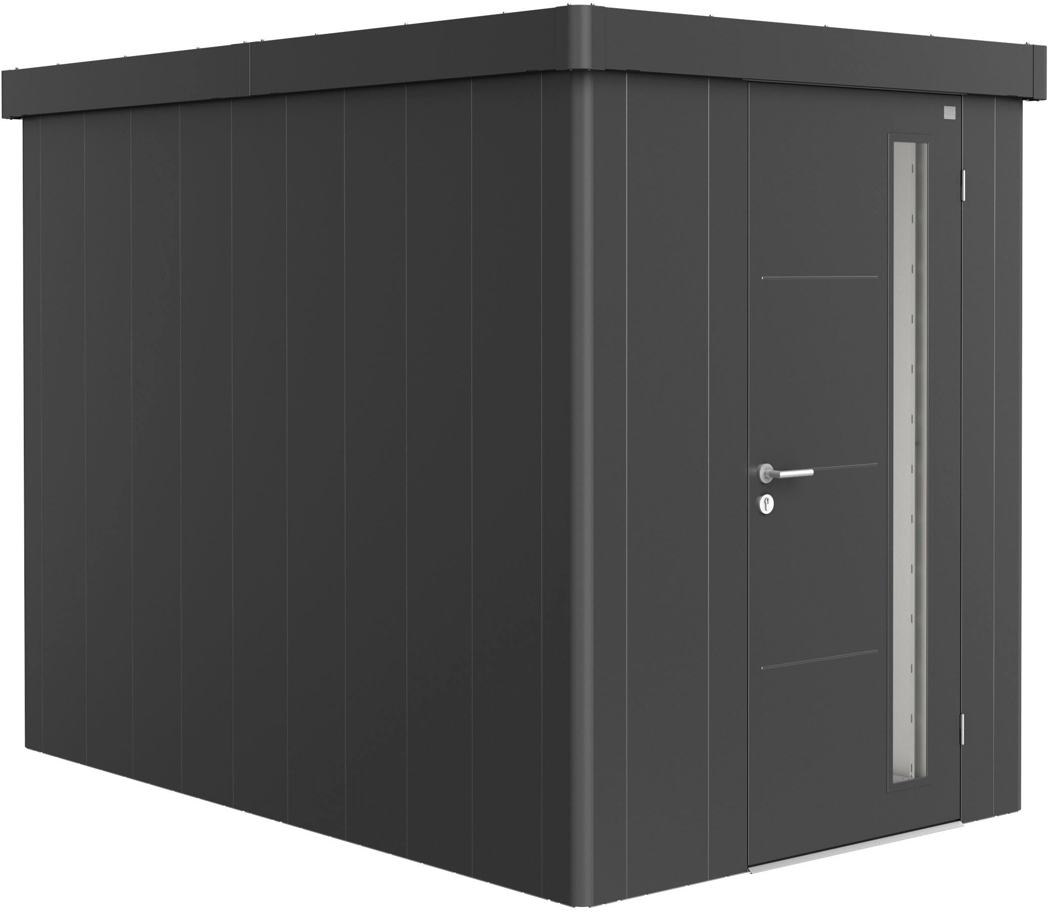 Biohort Gerätehaus NEO Gr. 3A, verschiedene Farben, BxT: 180x292 cm, stylisches Gartenhaus mit Flachdach