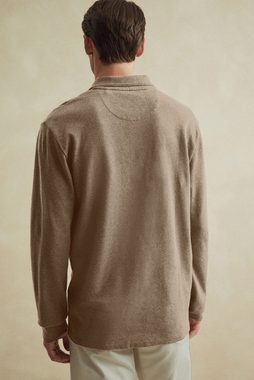 Next Langarm-Poloshirt Strukturiertes, langärmeliges Polohemd (1-tlg)
