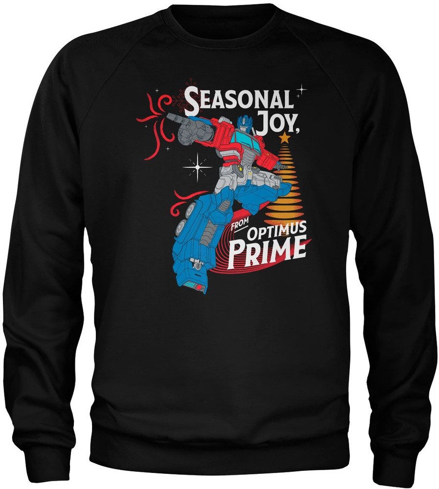 Transformers Rundhalspullover Seasonal Joy From Optimus Prime Sweatshirt