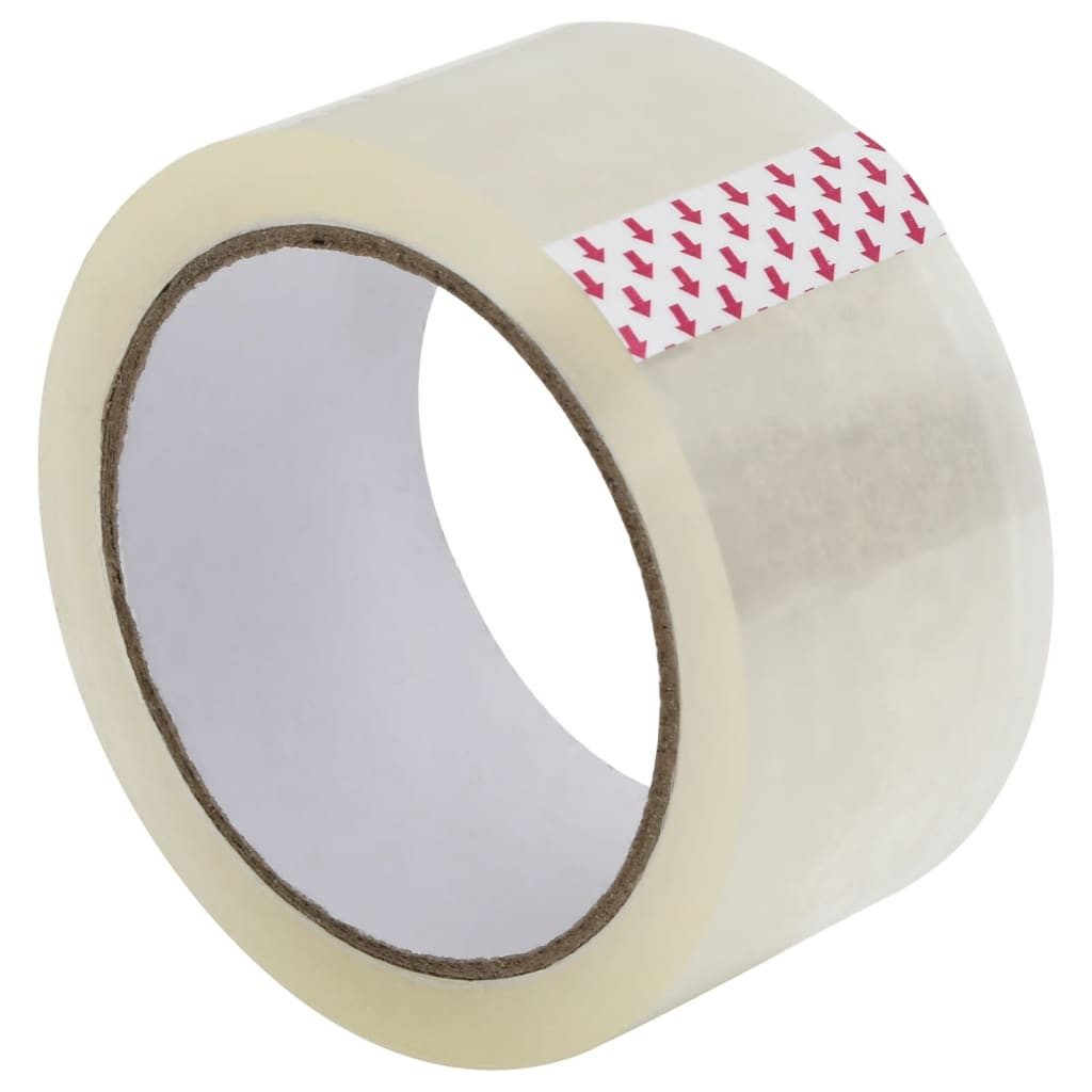 vidaXL Paket-Klebeband Paketklebeband 12 Stk. Transparent 48 mm x 66 m (12-St)