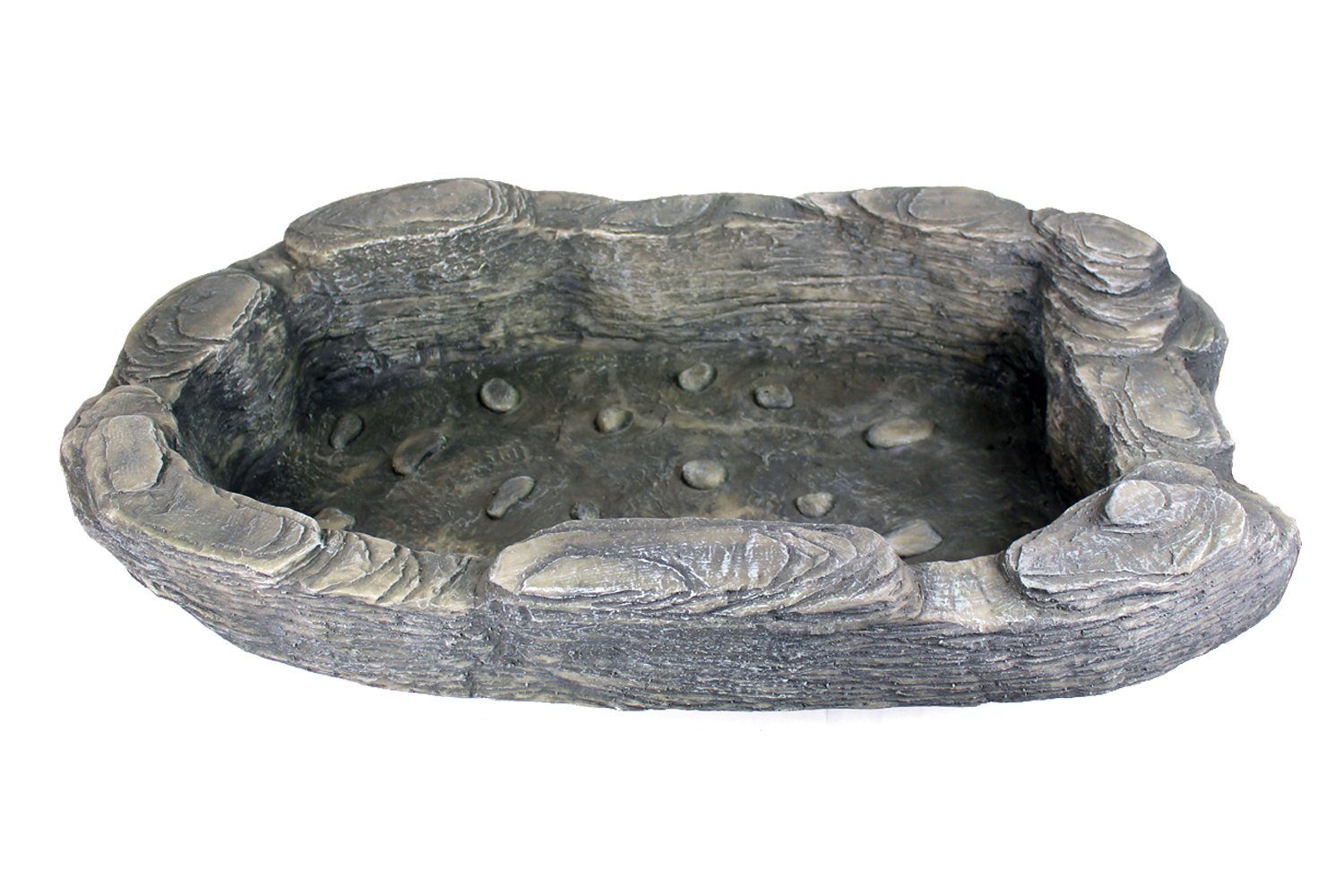 Arnusa Fertigteich kleiner Gartenteich Teich Becken in Fels Optik Bachlaufb günstig online kaufen