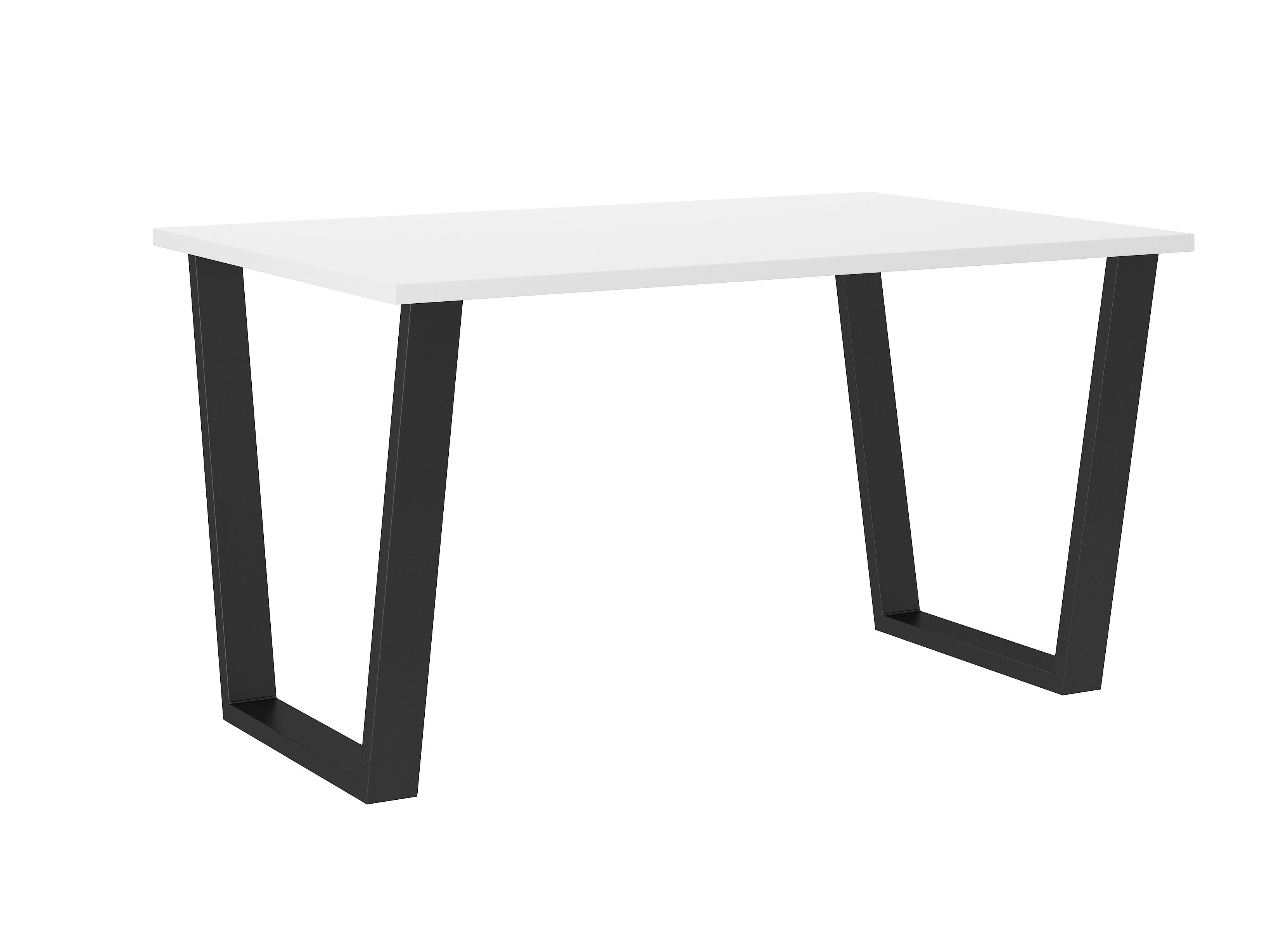 cm cm x CEZZARO Weiß für Tisch Esstisch bzw. H75 bzw. mit Büro Küche x 138 Auswahl, Trapezbeinen Furnix 67 T90 cm B185 Esszimmer