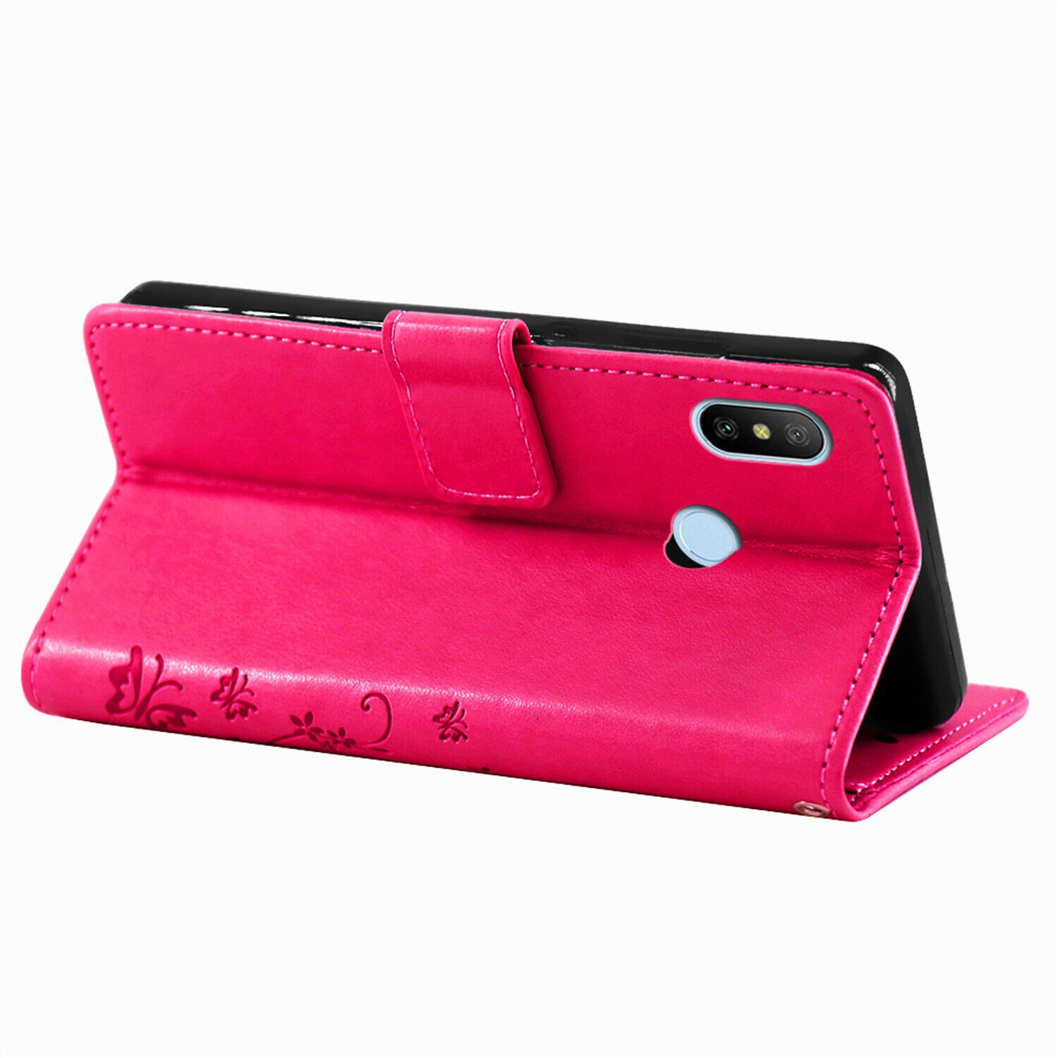 betterfon Handyhülle für Xiaomi Hülle mit [Standfunktion][Kartenfächern], Bookstyle-Hülle: Magnetverschluss 3 Kartenfächer & Standfunktion