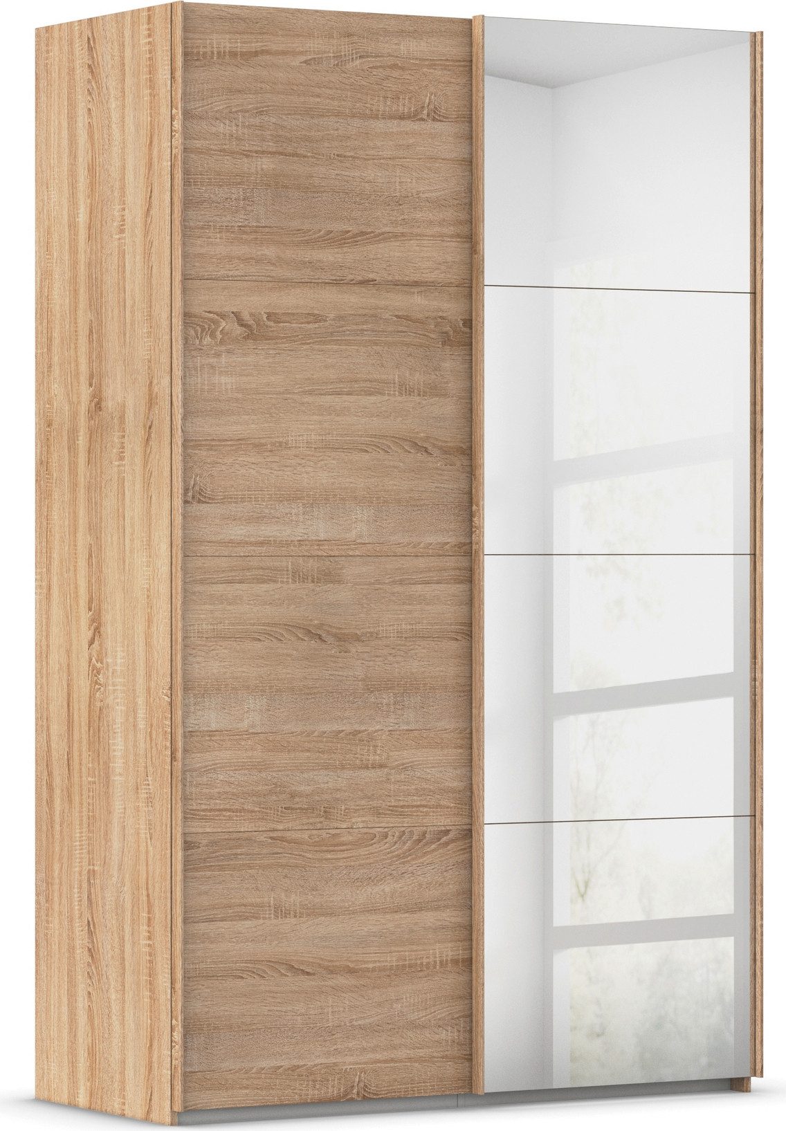 rauch Schwebetürenschrank Kleiderschrank Schrank Garderobe Schlafzimmerschrank EVELYN in elegantem Stil mit Spiegel 5 Breiten viel Stauraum MADE IN GERMANY