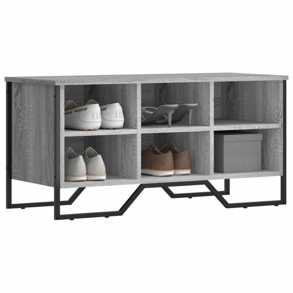 vidaXL Schuhregal Schuhregal Grau Sonoma 90x38x45,5 günstig online kaufen