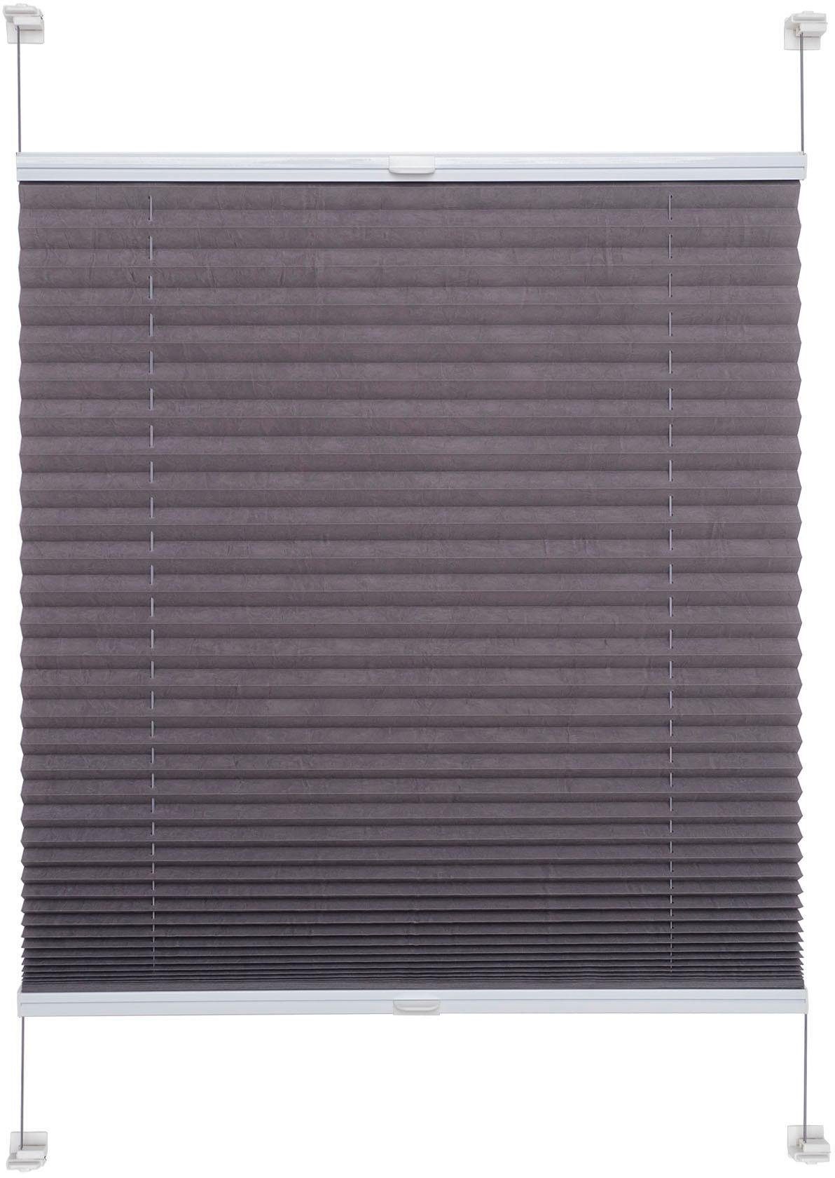 Liedeco Plissee Pastell, Lichtschutz, ohne Bohren, verspannt, Klemmfix, Klemmfix-Plissee, Pastell