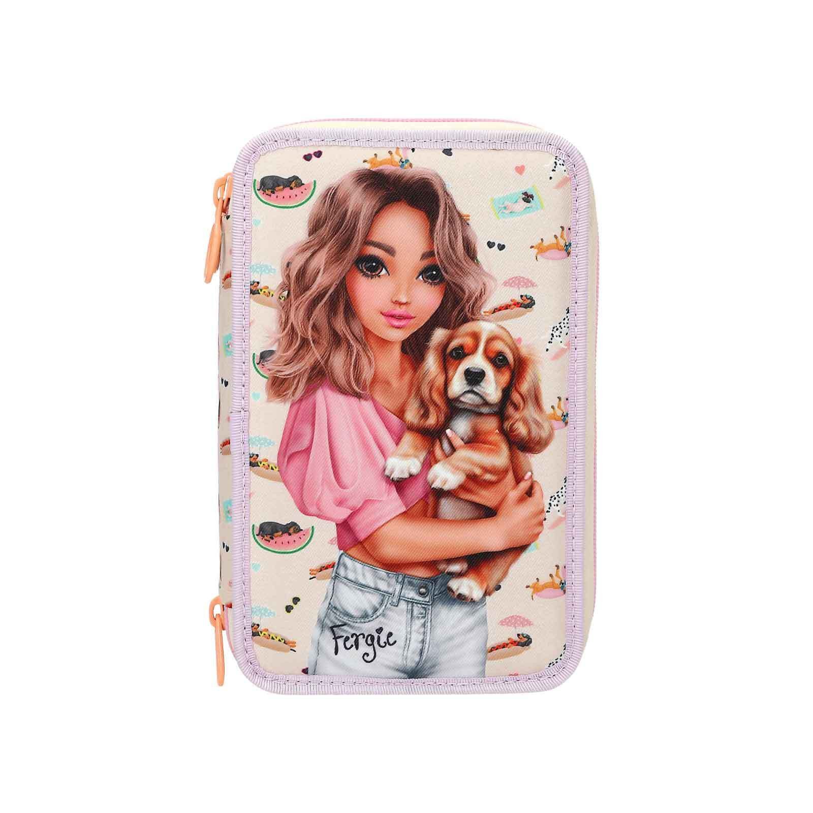 Depesche Federmäppchen TOPModel 3-Fach Federtasche SUNNY DOG, (1-tlg)