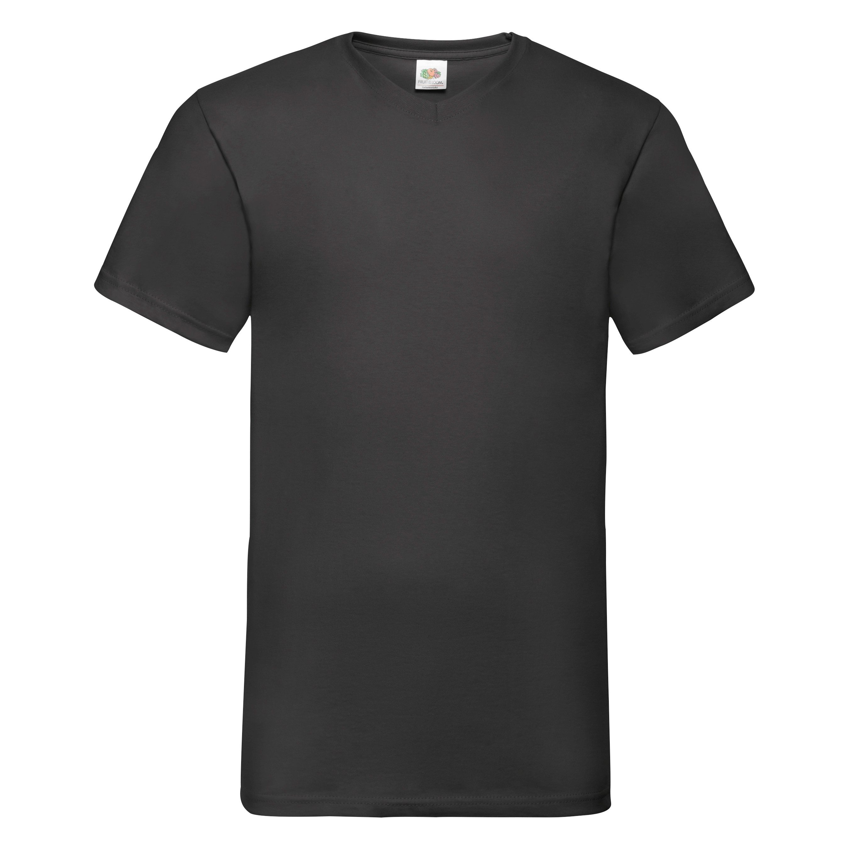 Fruit of the Loom T-Shirt (Packung, 6-tlg) aus Baumwolle, V-Ausschnitt, 6-teilig
