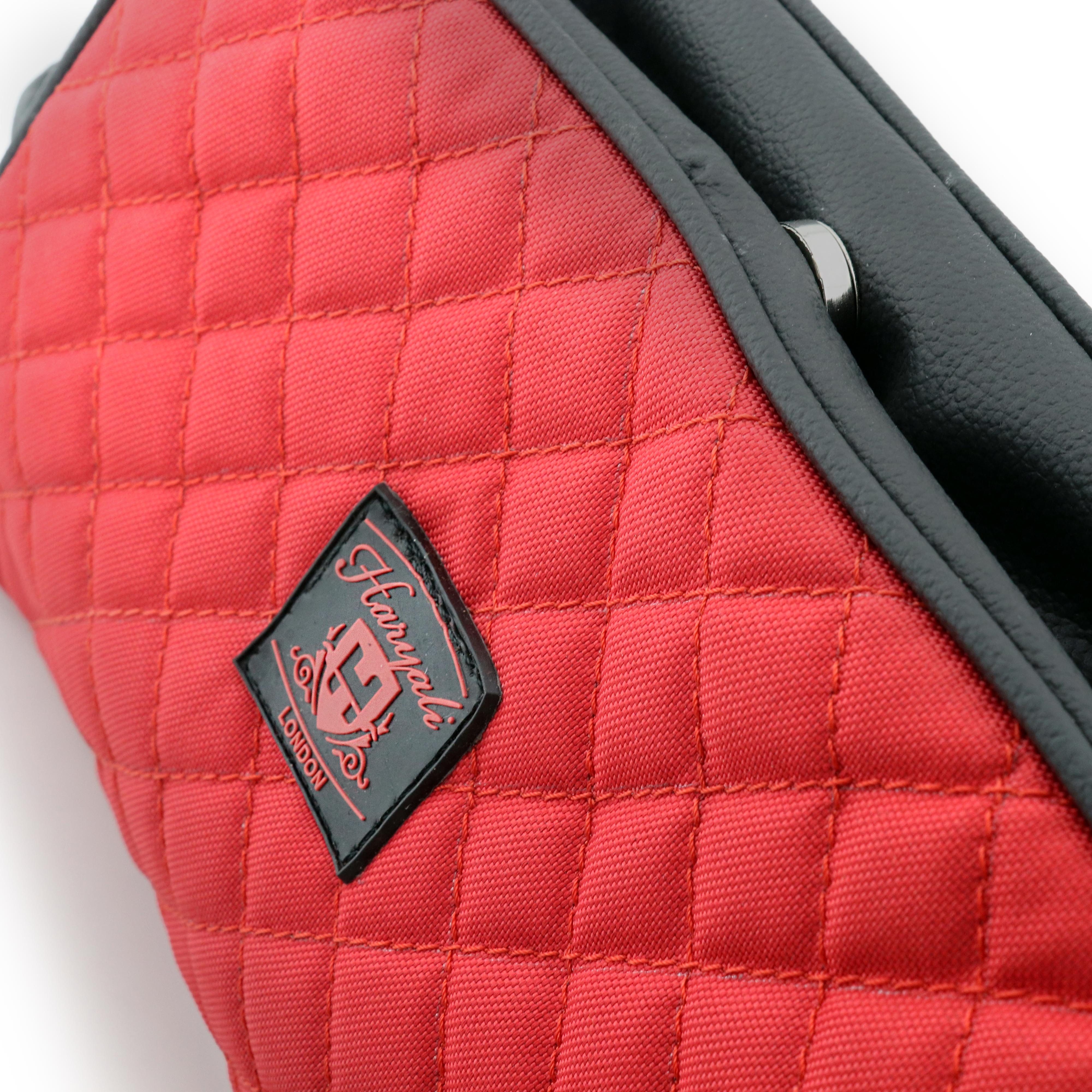 Haryali London Kulturbeutel Reiseset Kosmetiktasche wasserabweisend Essential Bag für Unisex (1-tlg., Reißverschluss und Magnetverschluss), Aus Rindsleder und Canvas für einen edlen Look