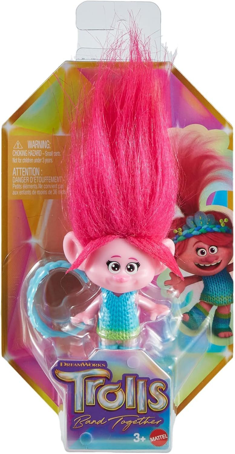 Mattel® Spielfigur Mattel DREAMWORKS TROLLS Gemeinsam Stark Königin Poppy Plüschhaar 3+