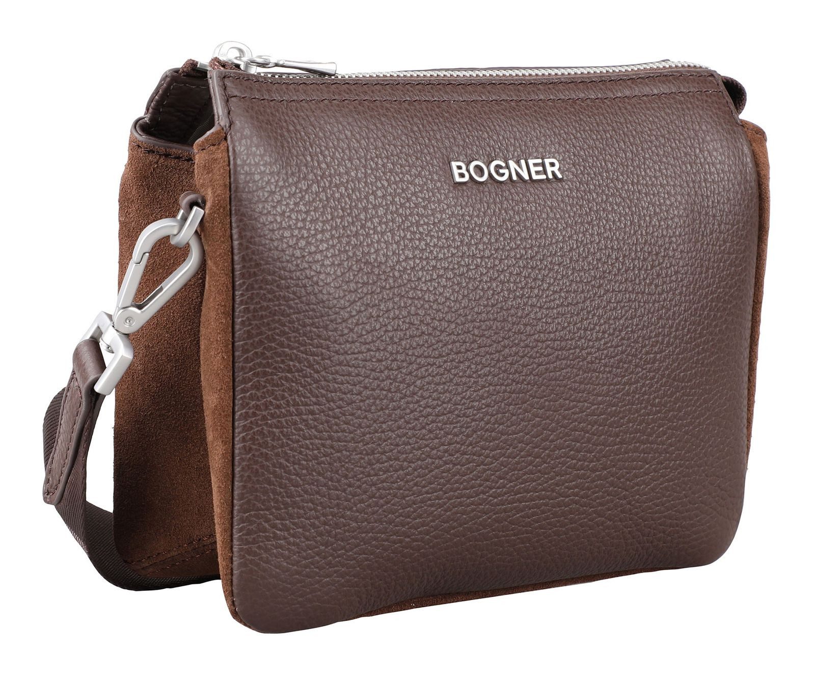 BOGNER Schultertasche Gulia Shoulderbag, aus echtem Rindsleder