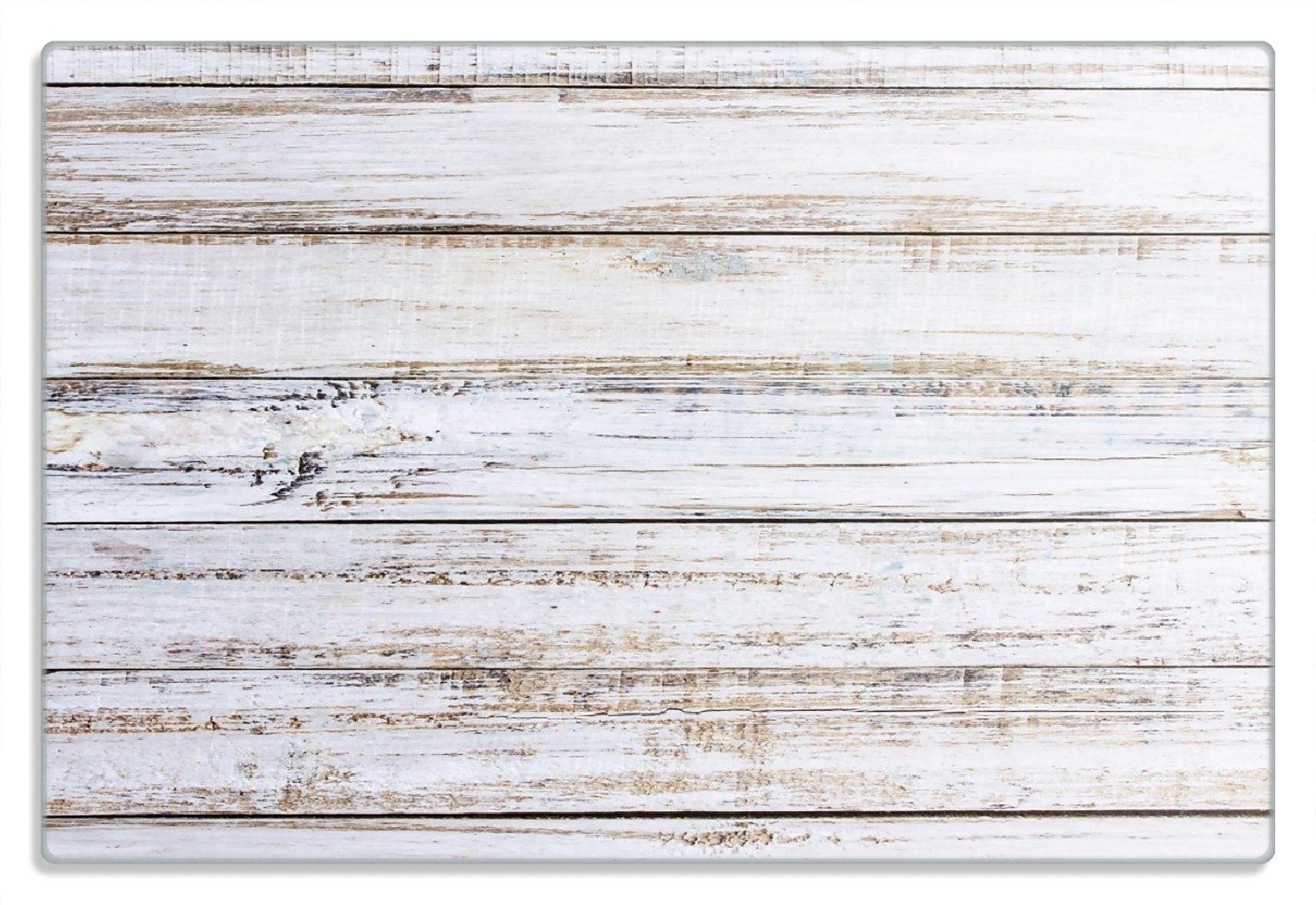4mm, - Wallario Helle Holzstruktur rutschfester Muster 1-St), Frühstücksbrett Alter 20x30cm Gummifüße - (inkl. Dielenfußboden,