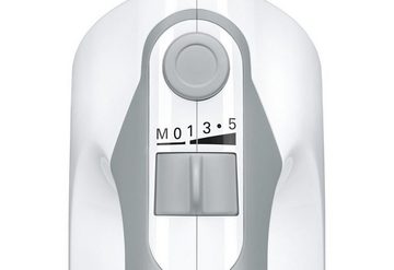 BOSCH Handmixer ErgoMixx MFQ36460, 450 W, 2 Rührbesen, 2 Edelstahl-Knethaken, Rührschüssel plus Halterung